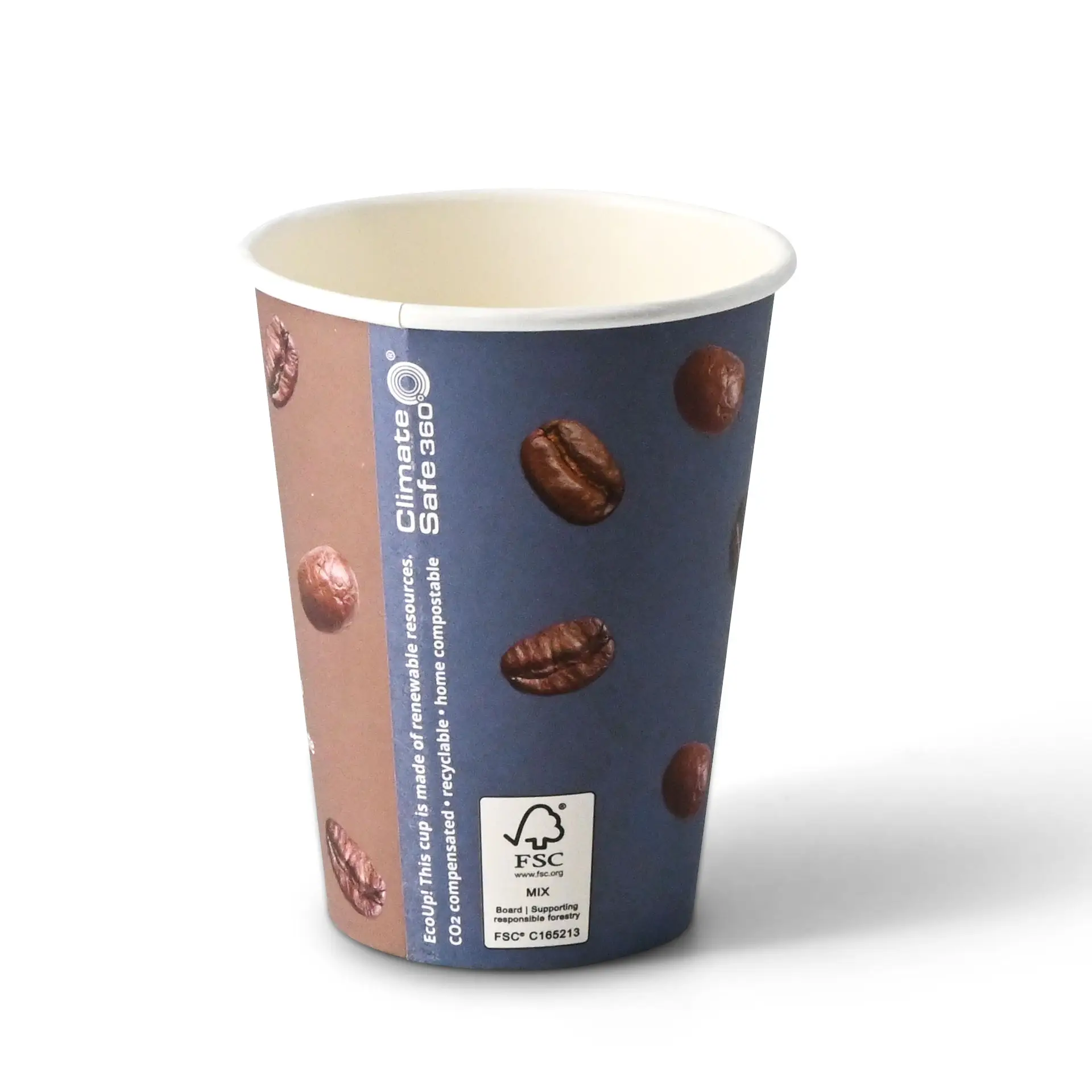 Pappbecher bedruckt "Kaffee  300 ml / 12 oz, Ø 90 mm