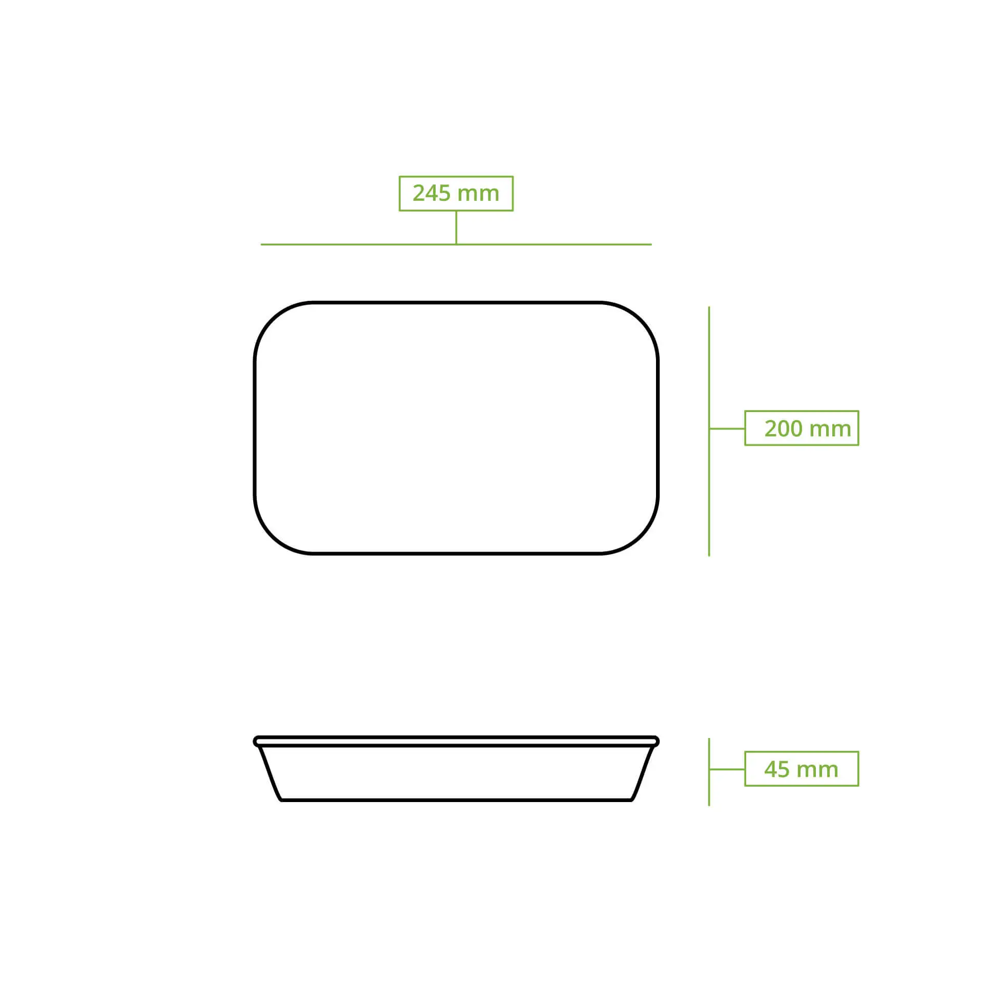 | 2 FOR 1 | Reusable menu-containers merways-Box 24,5 x 20 x 4,5 cm, HP4, pepper / grey