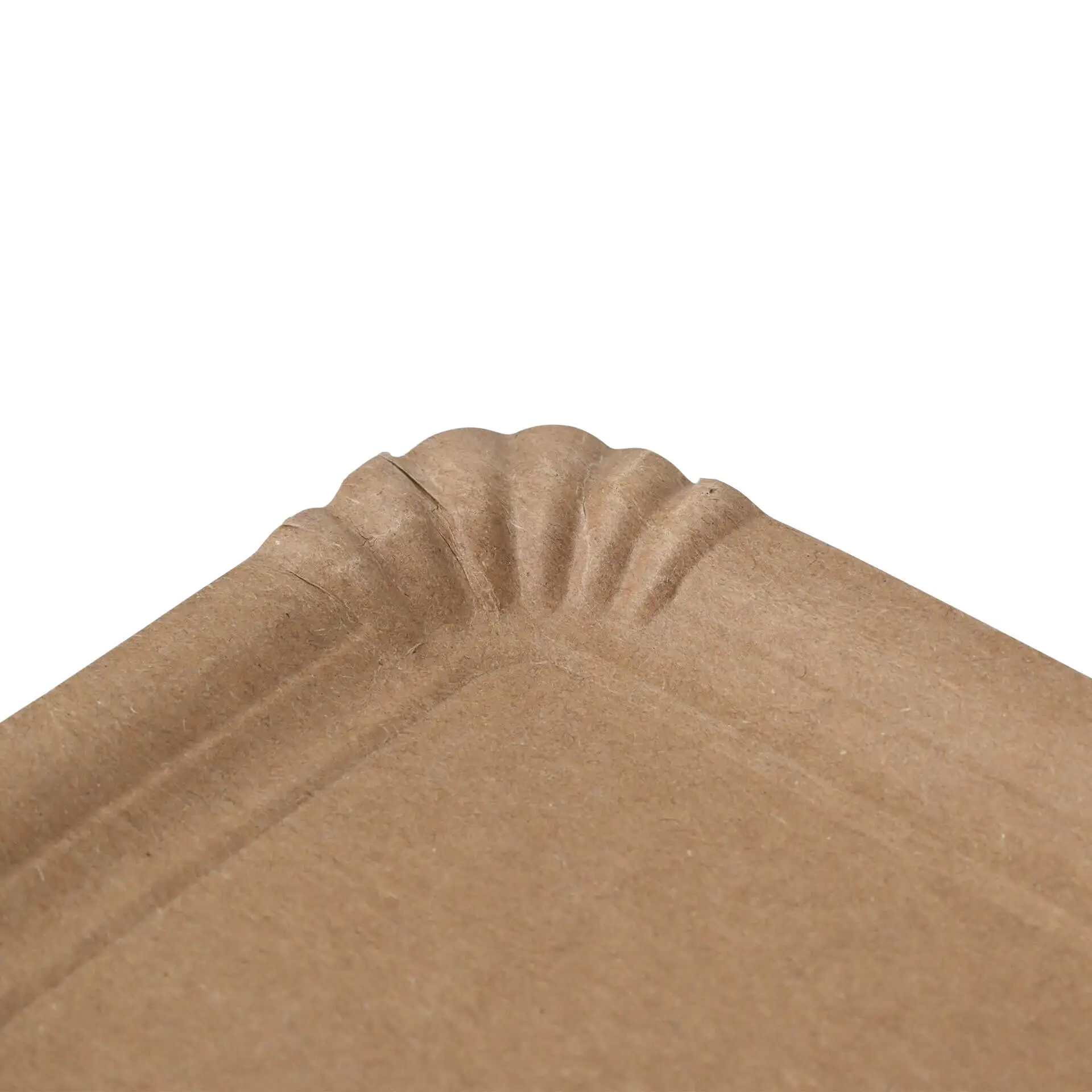 Paper plates 10 x 16 cm, kraft, rectangular Paper plates 10 x 16 cm, kraft, rectangular