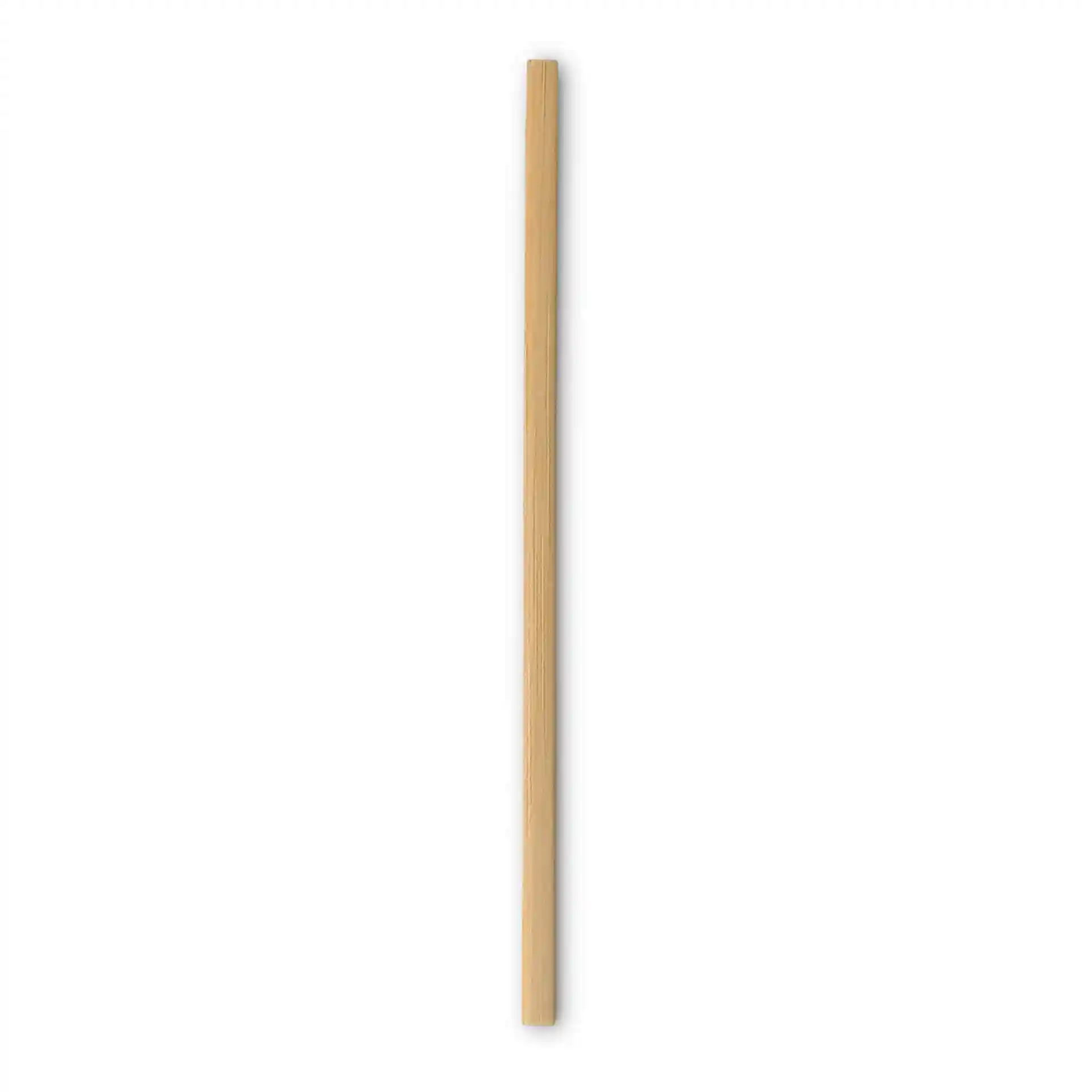Bamboo stirrer, 14 cm long, brown in color, with a smooth surface and no coating.