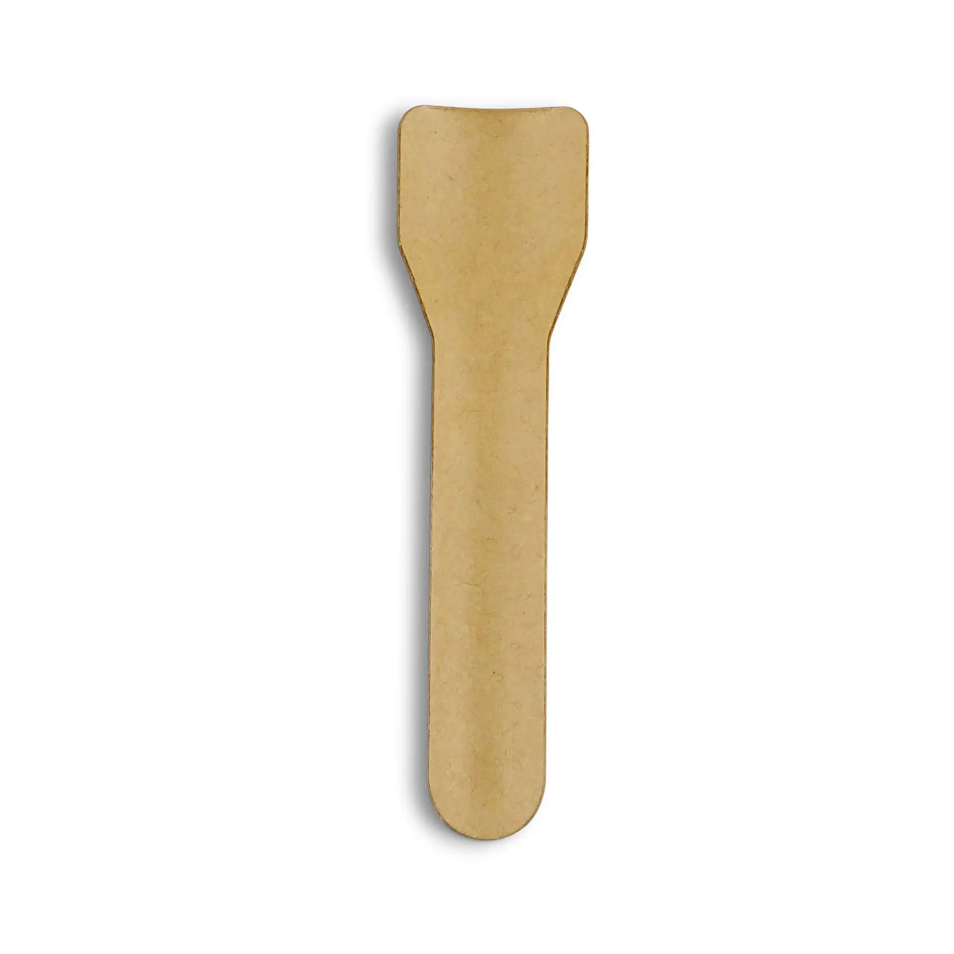 Paper ice cream spoon, 9.5 cm, brown Paper ice cream spoon, 9.5 cm, brown