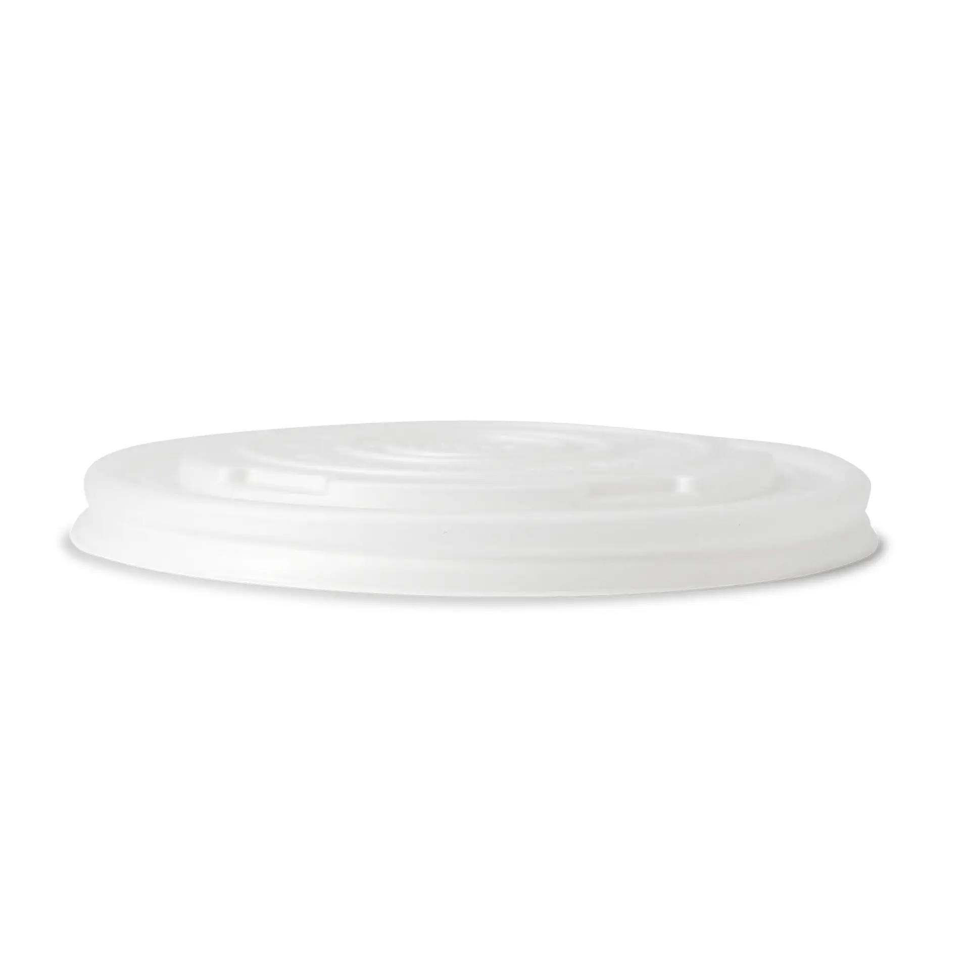 CPLA Flat Lids Ø 115 mm, white, for Universal Cups CPLA Flat Lids Ø 115 mm, white, for Universal Cups