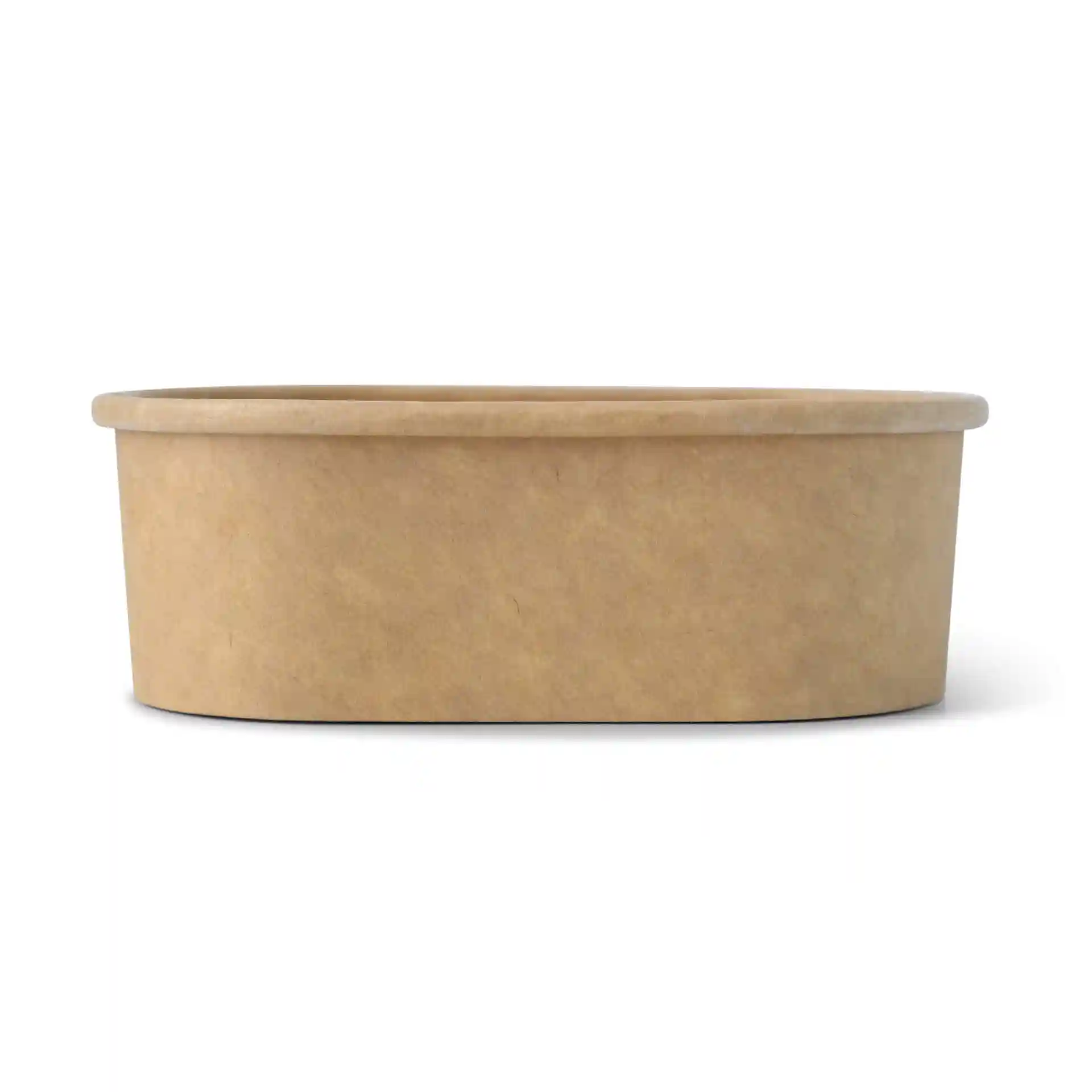 Rectangular brown cardboard food container, 150 ml capacity, measuring 11 x 8 x 3.5 cm.