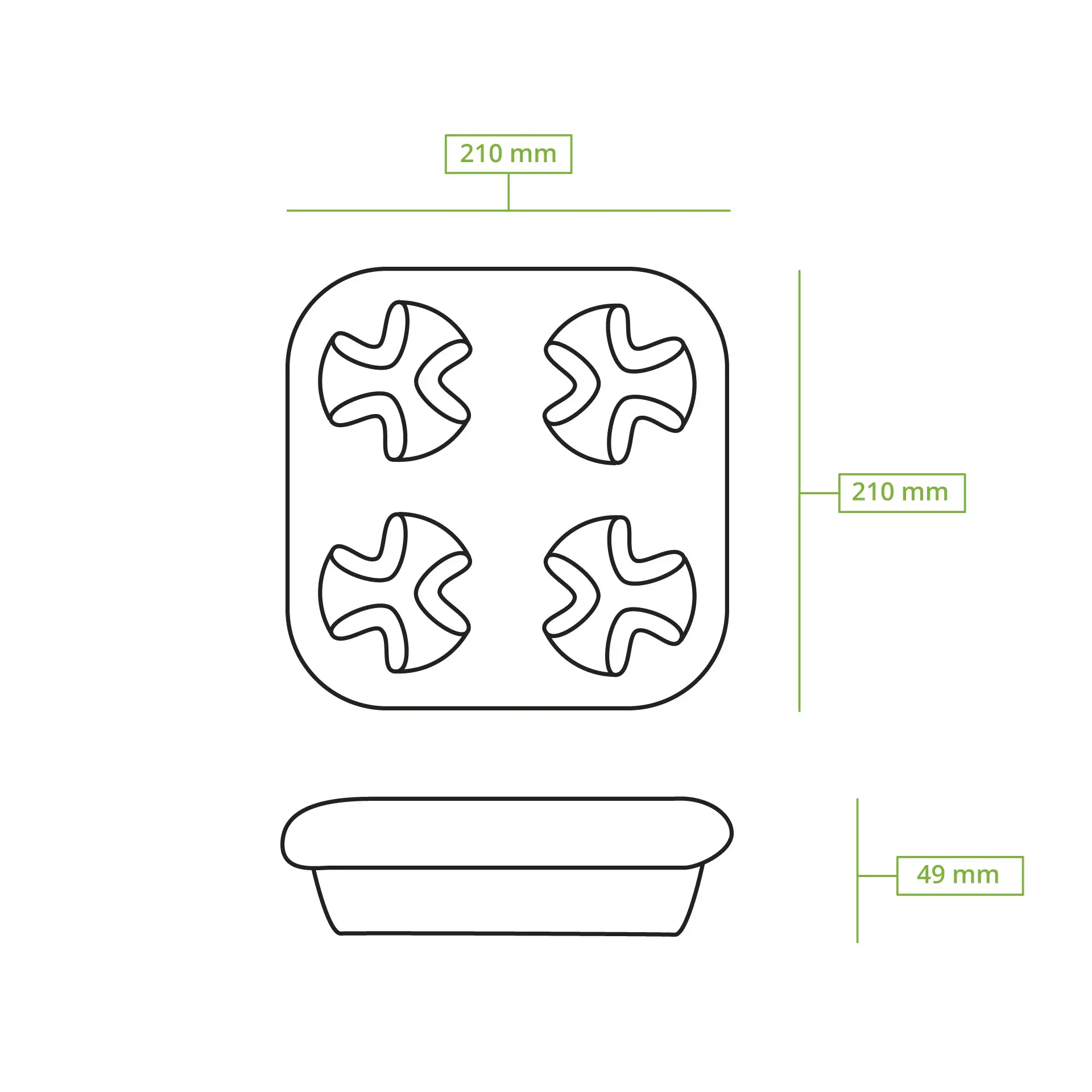 Quadruple cardboard cup holder, kraft dhd04988-bechertraeger-4er-aus-pappe-braun-8