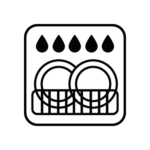 Dishwasher safe without standardisation Icon