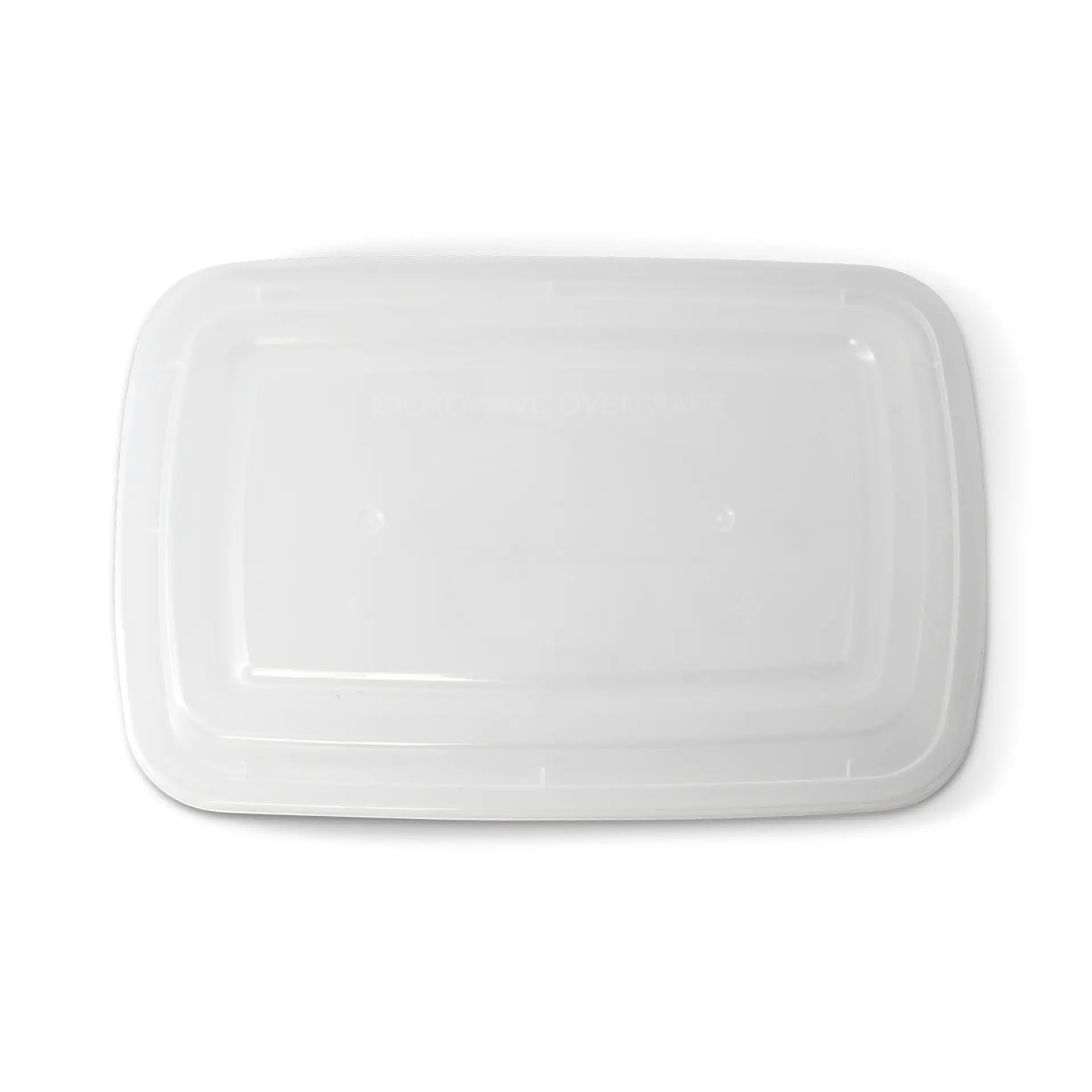 Reusable lid made of PP, rectangular, transparent