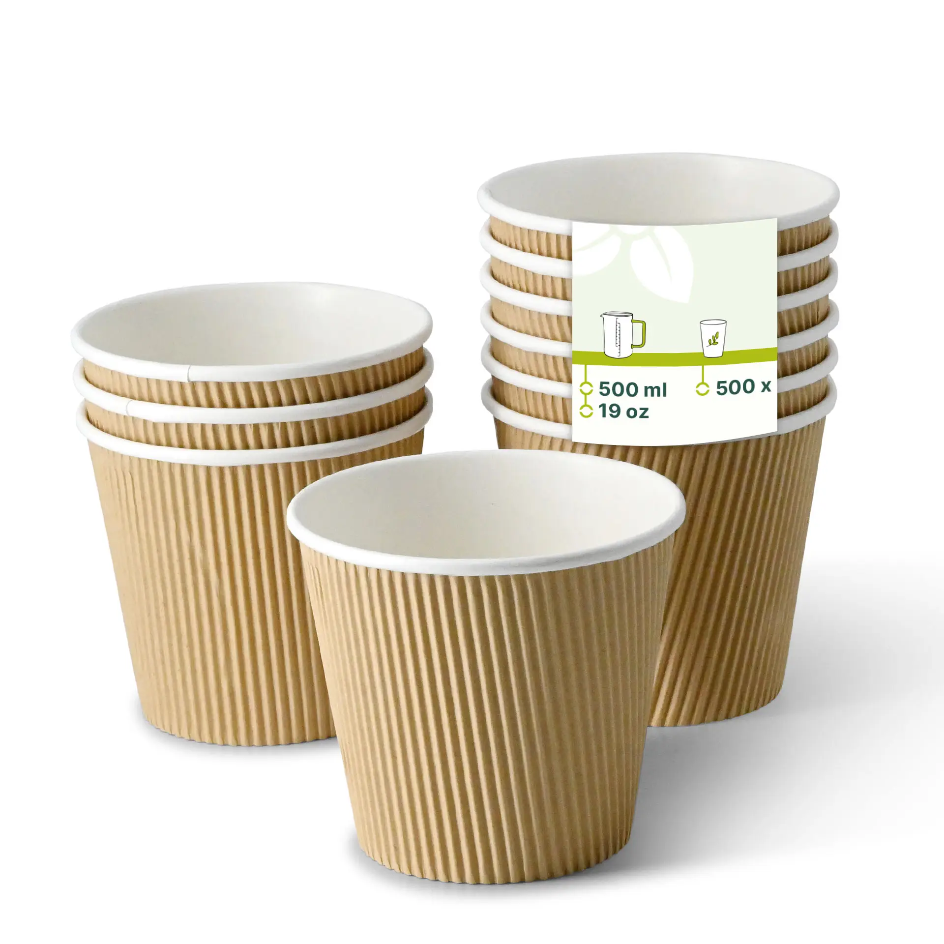 Riffel-Suppenbecher 500 ml, Ø 116 mm, braun