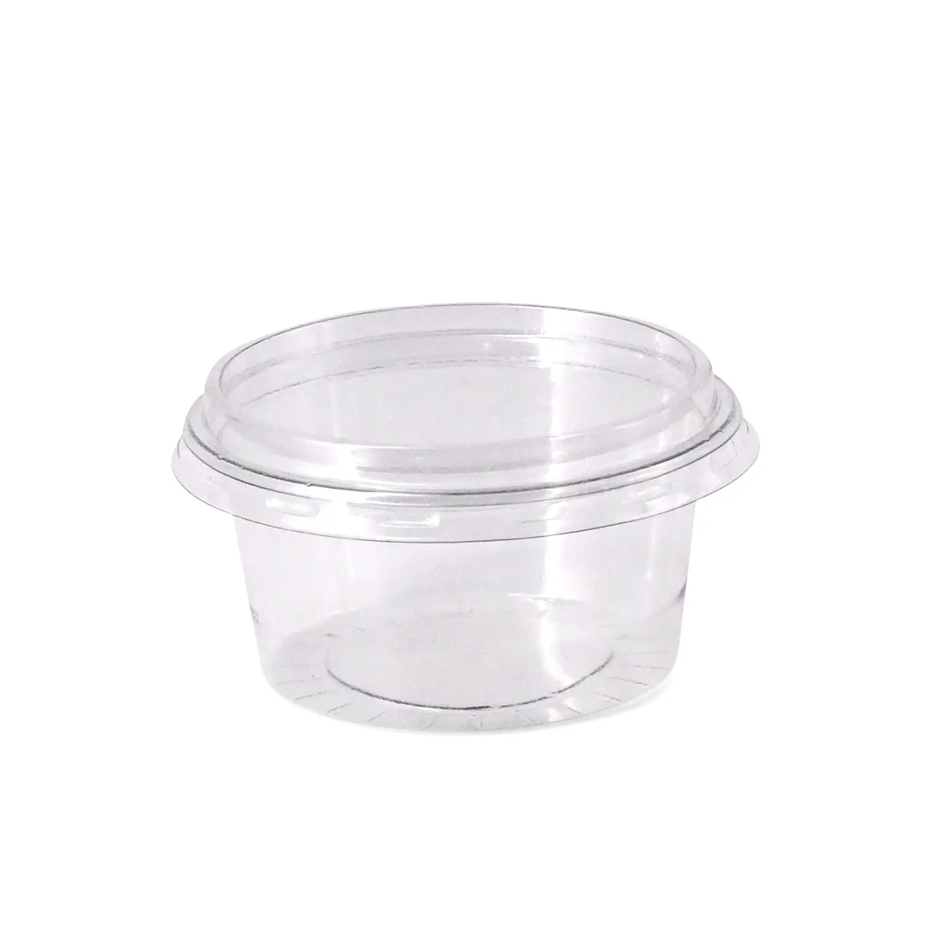 rPET lids Ø 75 mm, transparent, round