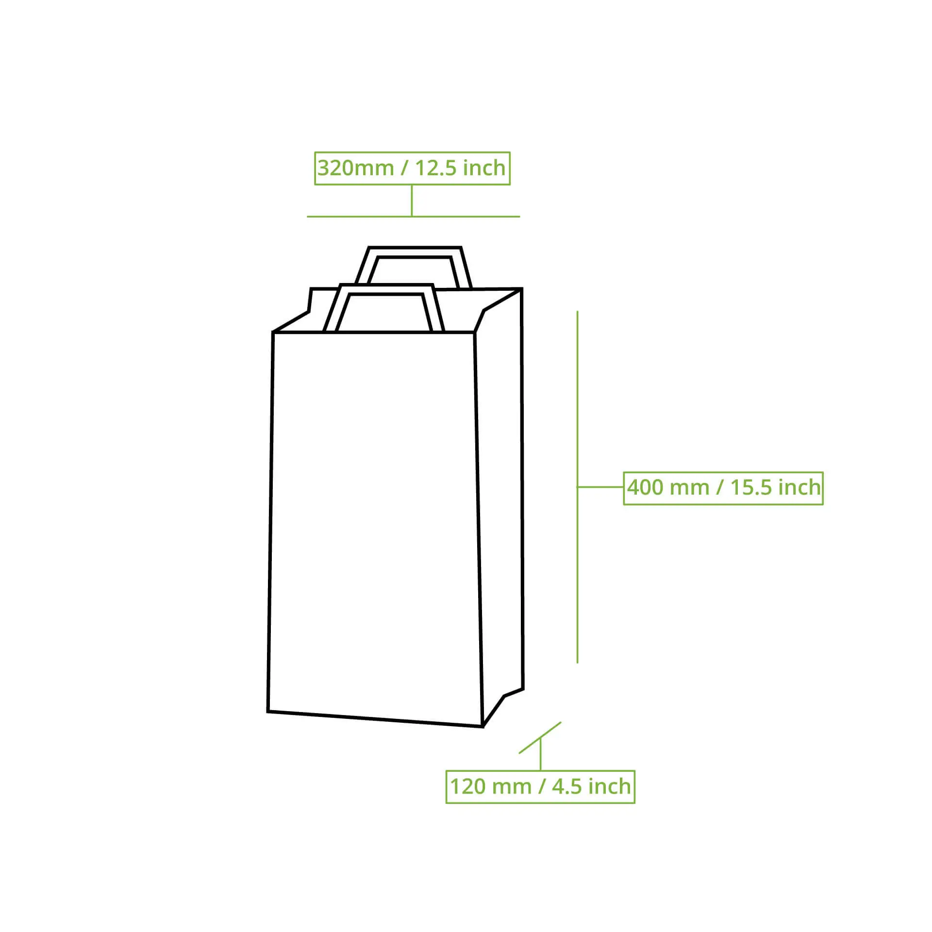Tragetaschen aus Recyclingpapier XL, 32 x 12 x 40 cm, braun Tragetaschen aus Recyclingpapier XL, 32 x 12 x 40 cm, braun