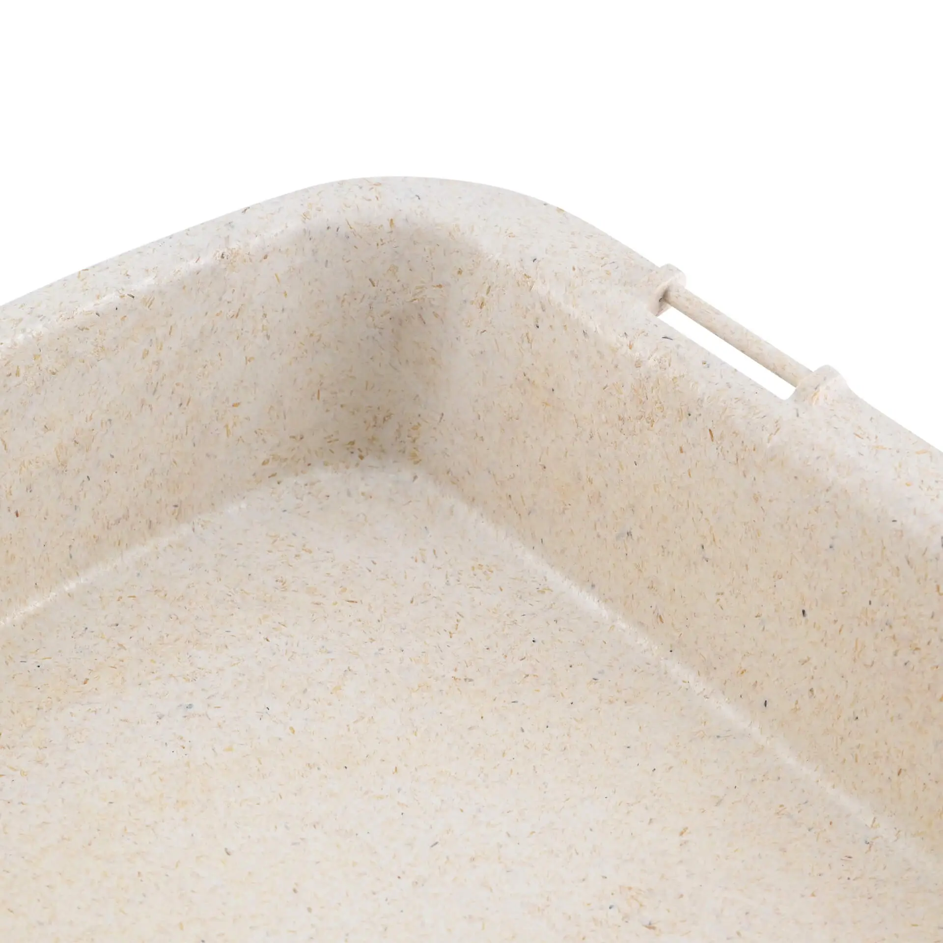 | 2 FÜR 1 | Mehrweg Menübehälter "merways-Box" 24,5 x 20 x 4,5 cm, HP4, Cashew / creme-weiß