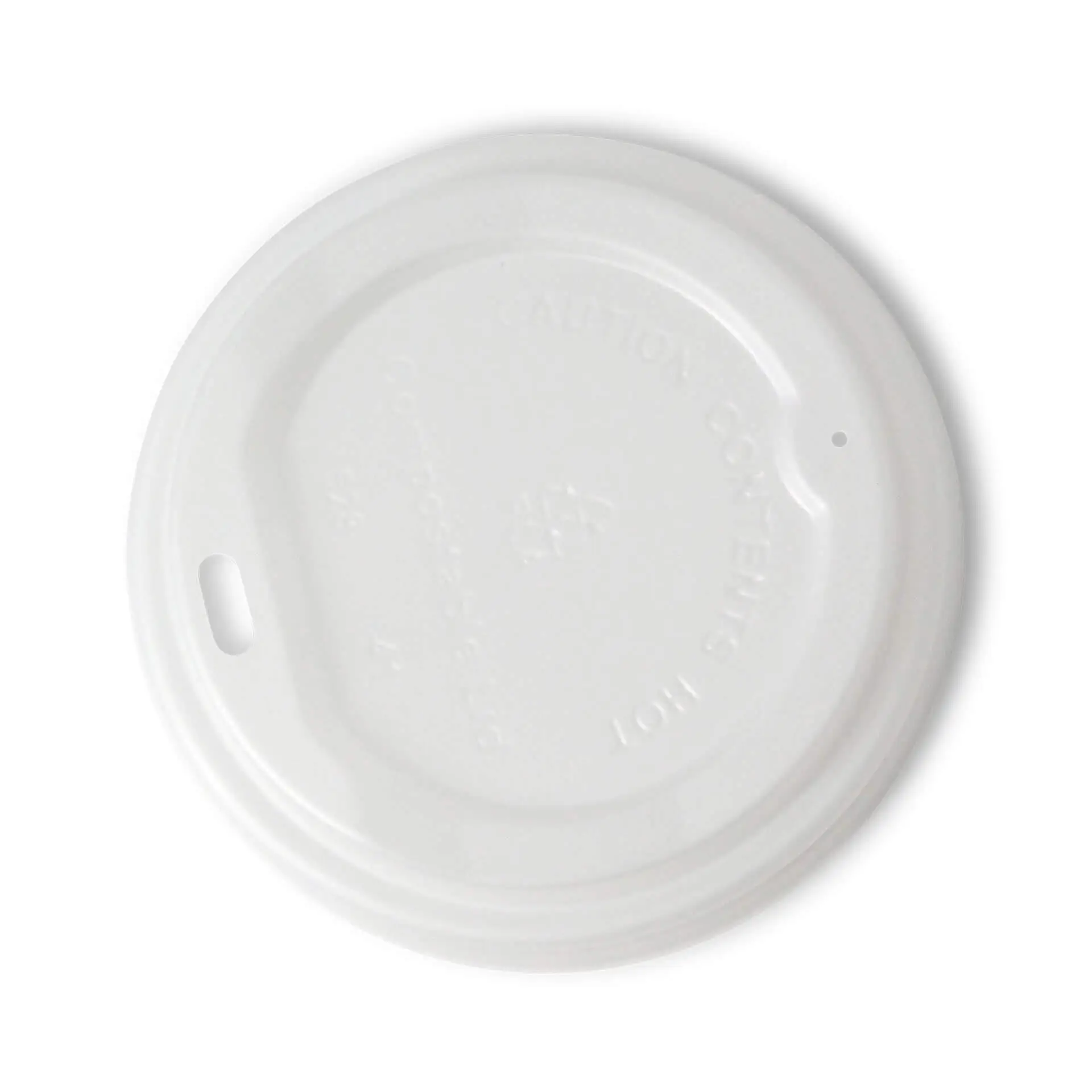 CPLA-Deckel Ø 90 mm, weiß, Trinköffnung