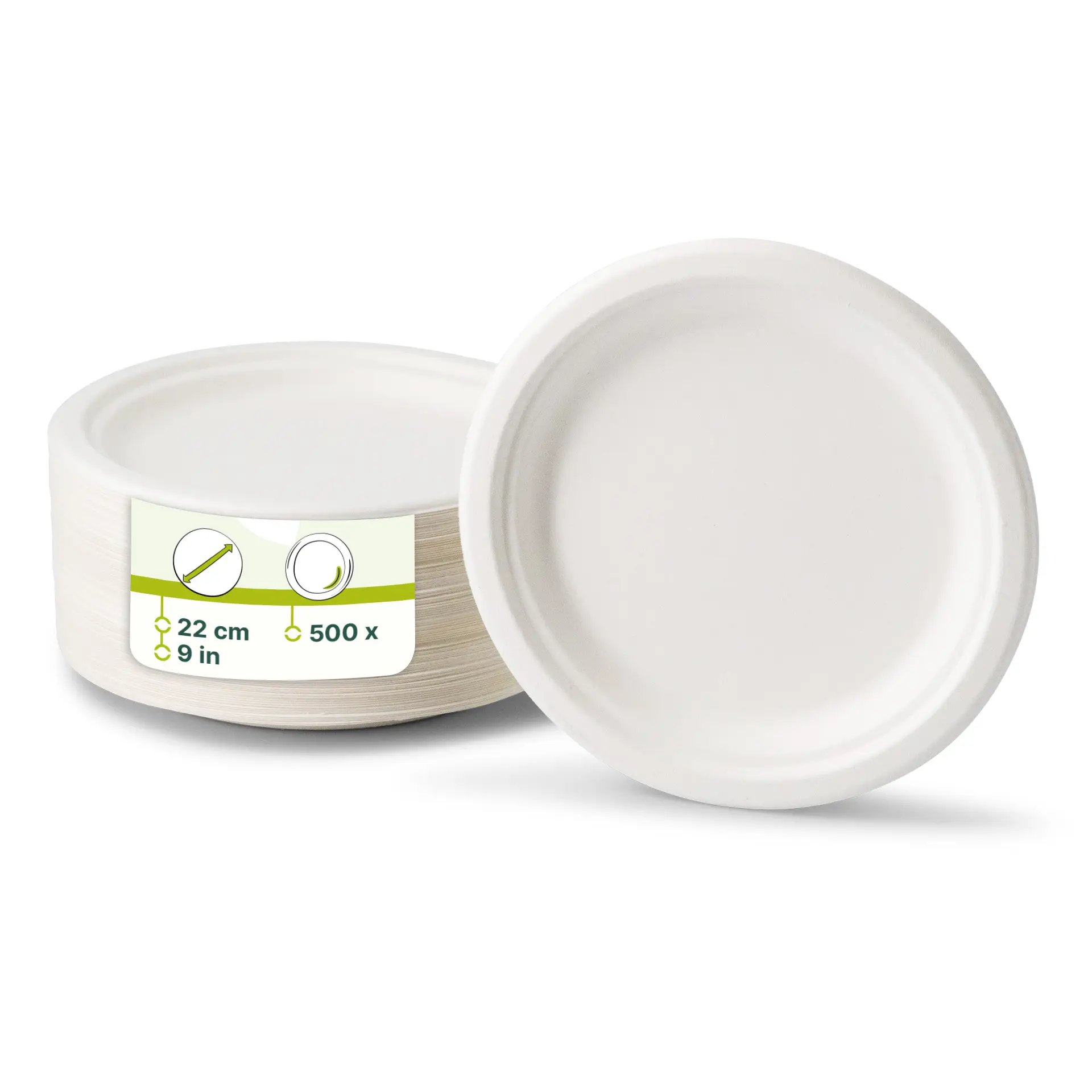 Zuckerrohr-Teller Ø 22 cm, rund Zuckerrohr-Teller Ø 22 cm, rund