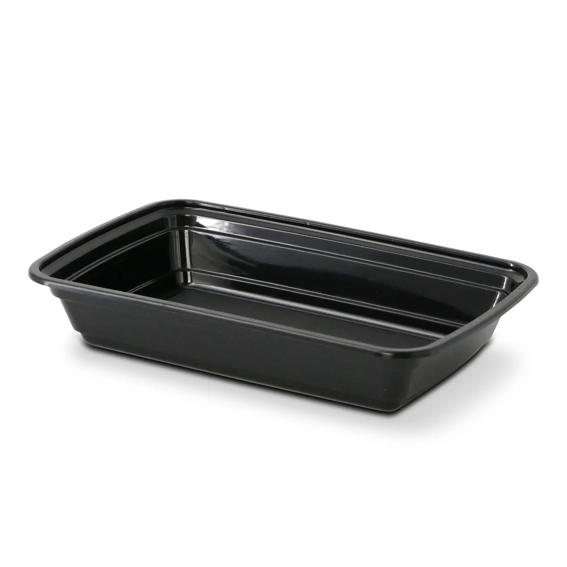 Reusable container made of PP 450 ml, rectangular, black
