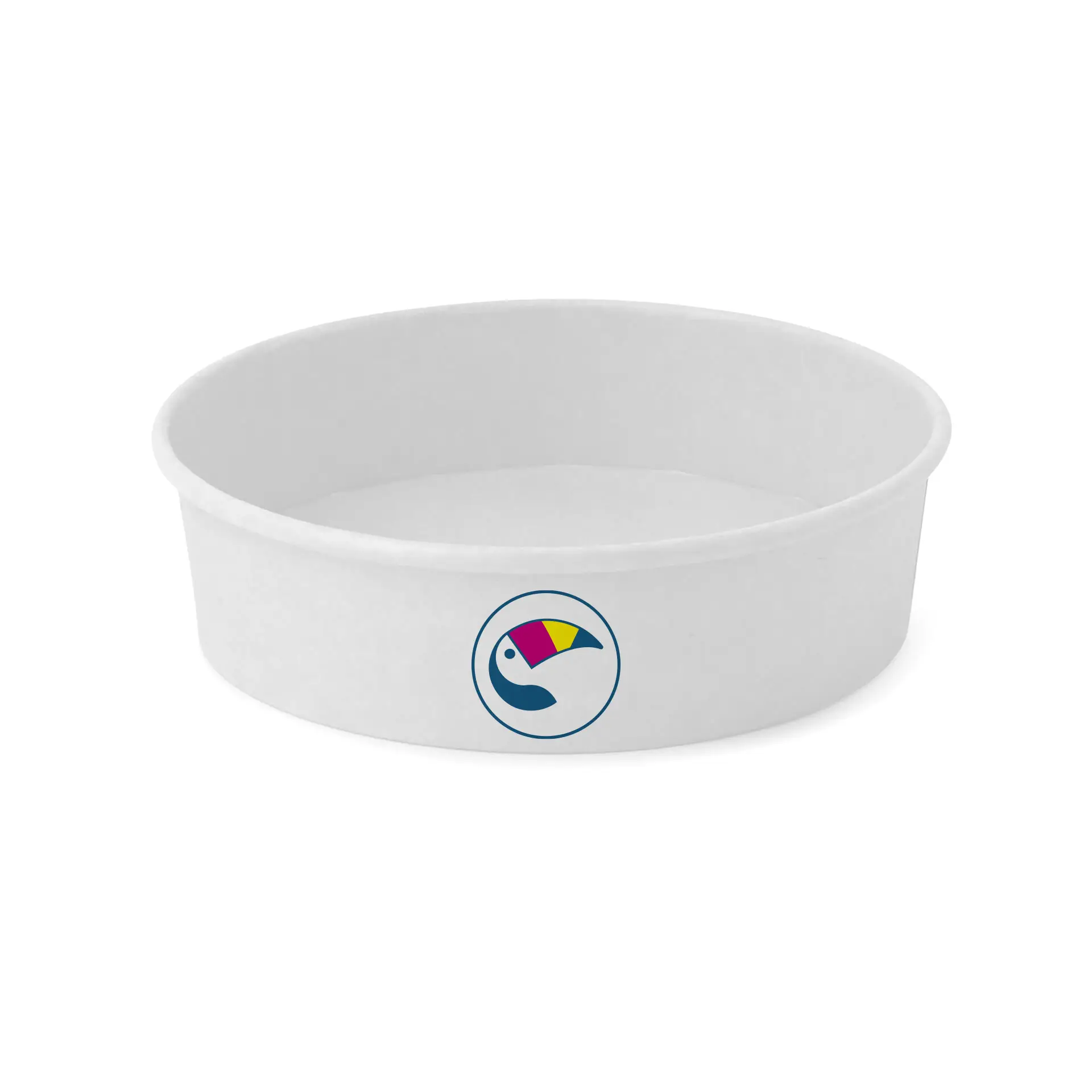 Salatschalen bedrucken / Bowls bedruckt, 700 ml, Ø 185 mm, weiß, PLA-beschichtet
