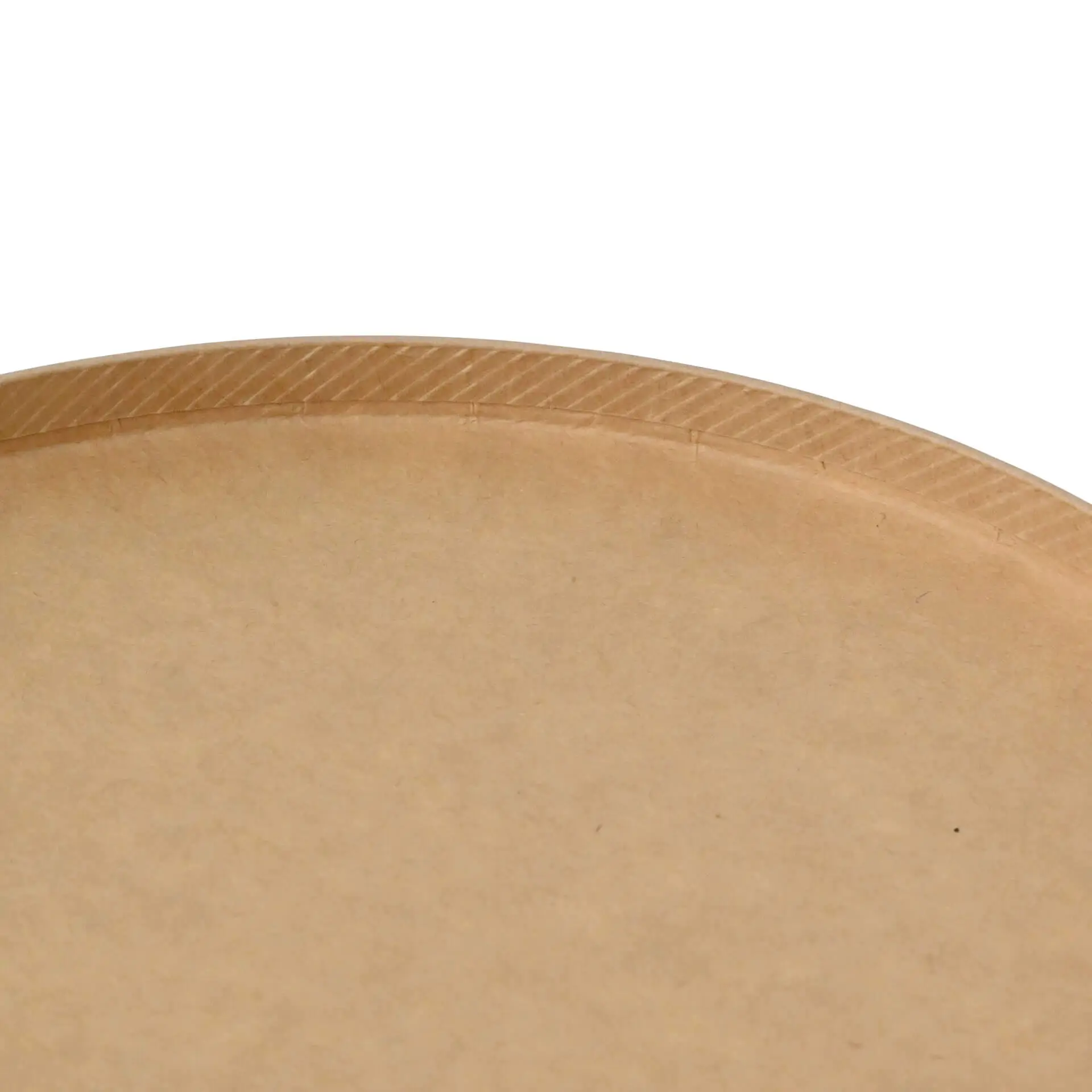 Paper-bowls (premium) 1.000 ml, Ø 185 mm, brown, round, eco-friendly coating