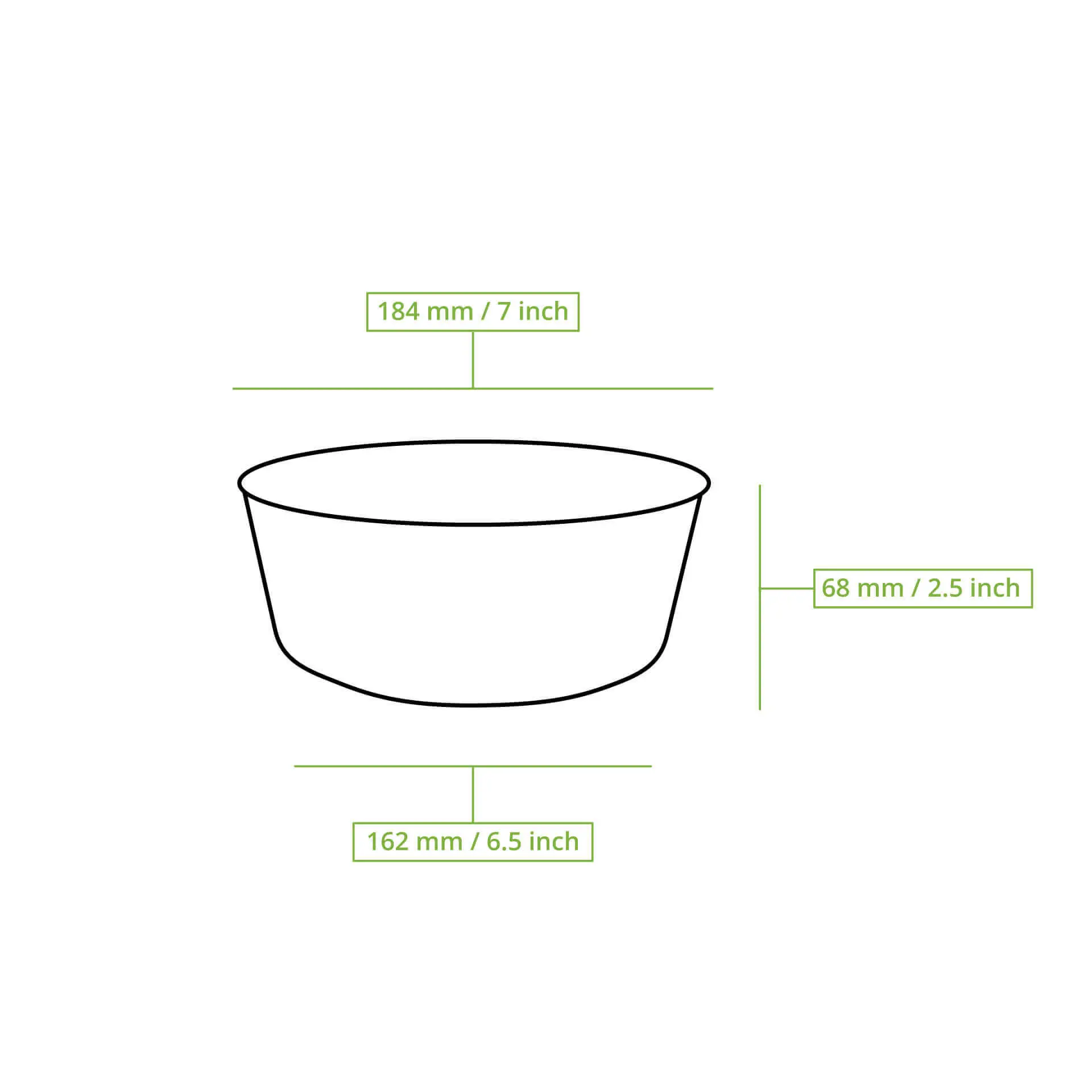 Reusable bowls "merways Bowl" 1000 ml, Ø 185 mm, cashew / creamy white Reusable bowls "merways Bowl" 1000 ml, Ø 185 mm, cashew / creamy white