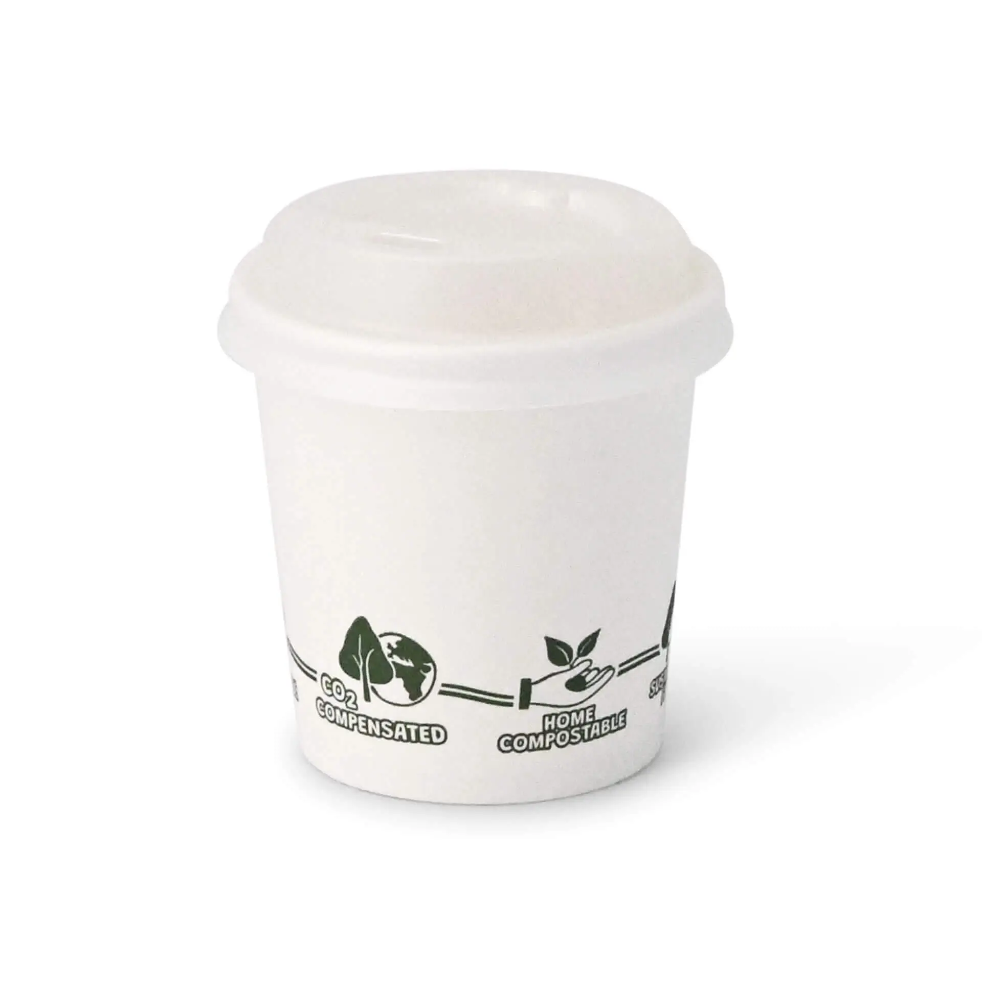 Pappbecher 100 ml / 4 oz, Ø 62 mm, "EcoUp©"- Icons