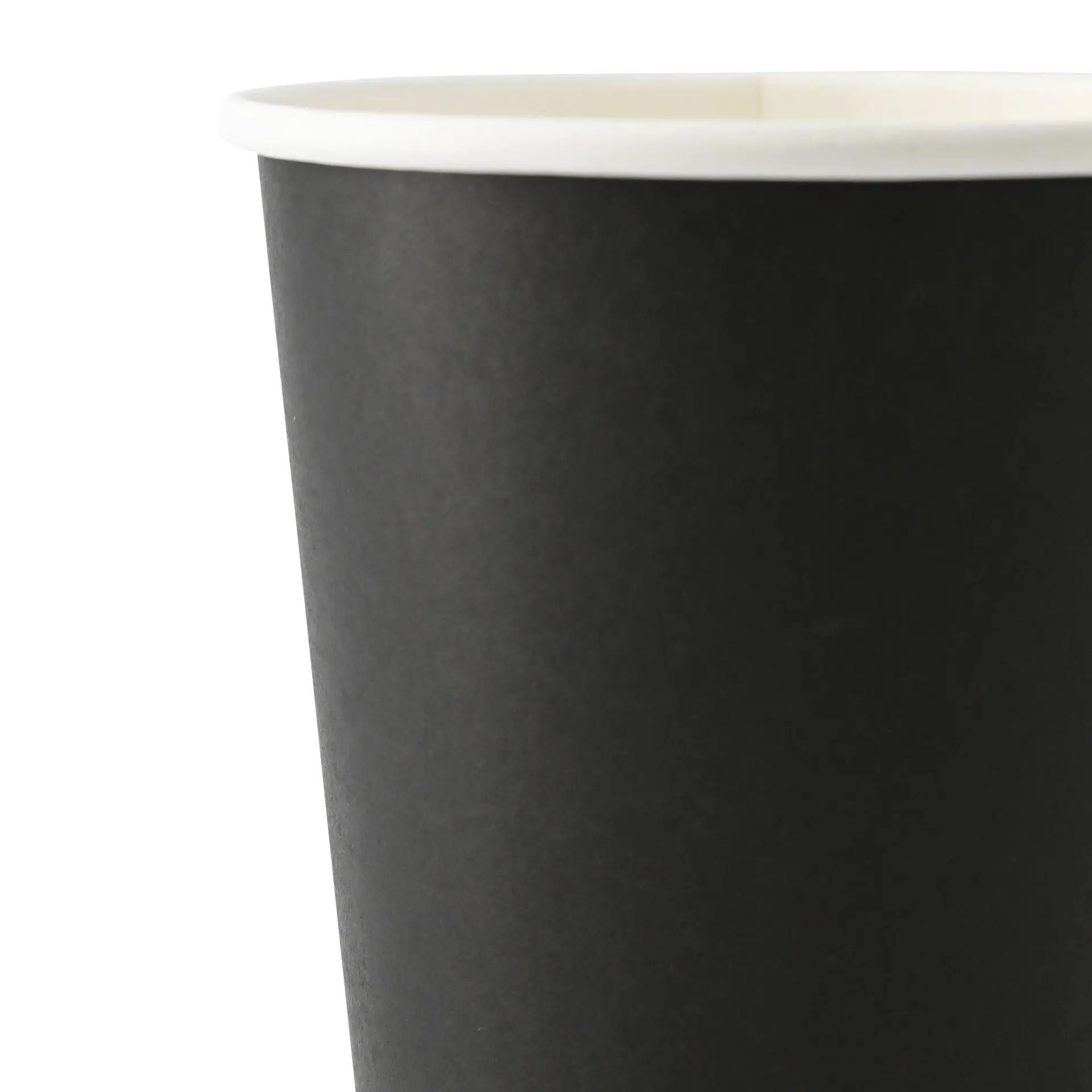 Paper cup 200 ml / 8 oz, Ø 80 mm, single wall, black, PLA-coated