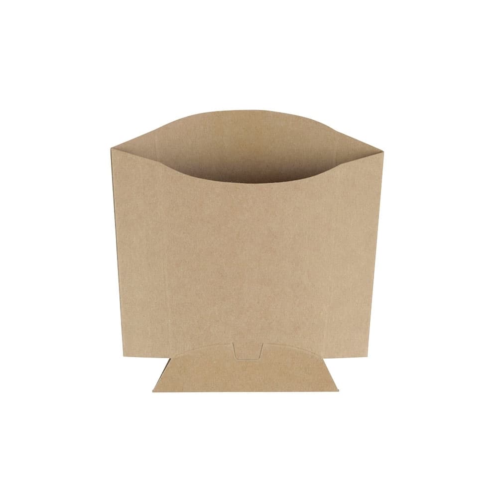 Karton-Pommes-Schütten 85 ml, 8,5 x 5 x 9,5 cm, braun