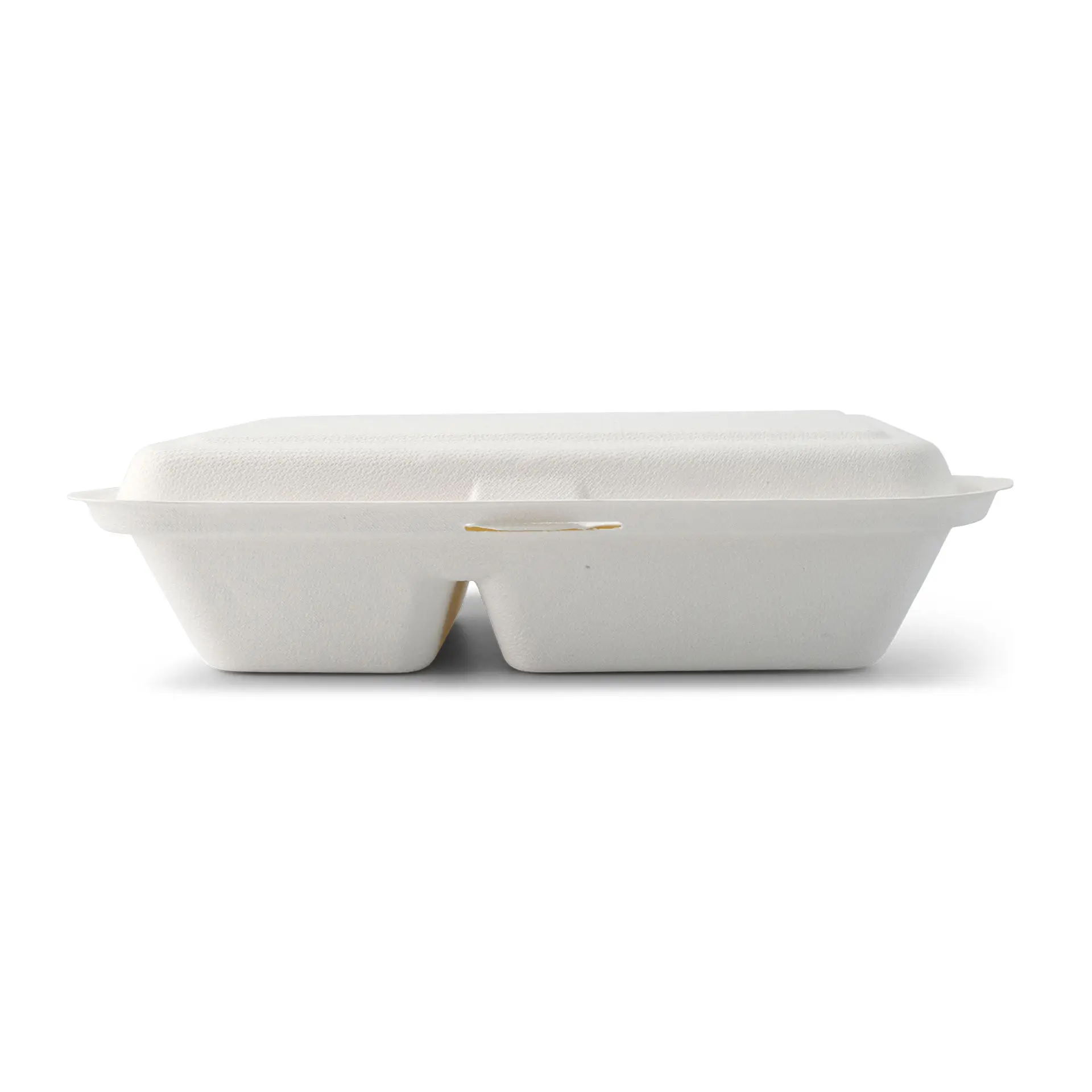 Sugarcane-menu containers 25 x 16,5 x 6,1 cm, 2 compartments, hinged-lid, rectangular dfc01227-menueboxen-aus-zuckerrohr-25-x-165-x-61-cm-2-kammern-klappdeckel-rechteckig-4