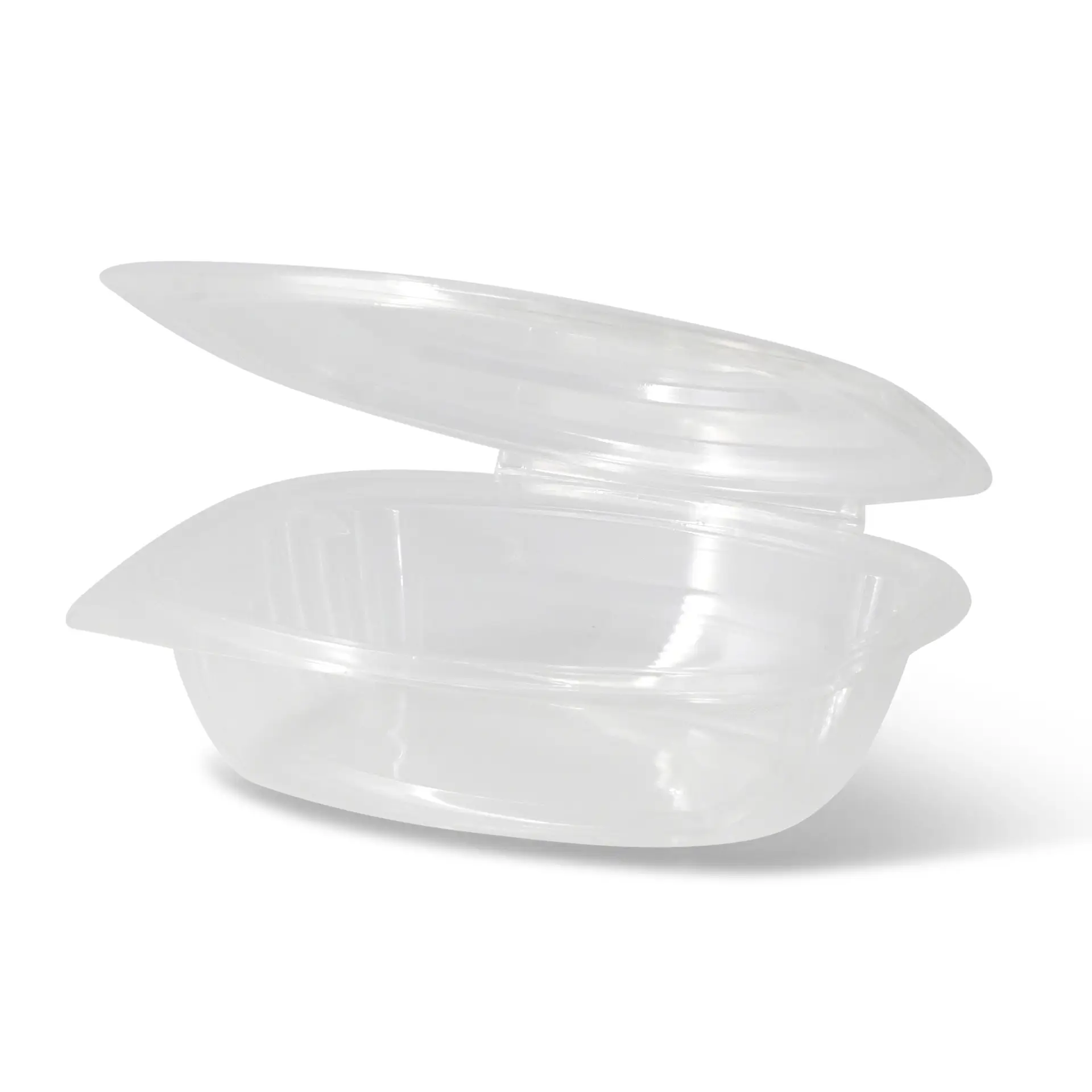 PLA-Feinkost-Schalen 750 ml, Klappdeckel, rechteckig
