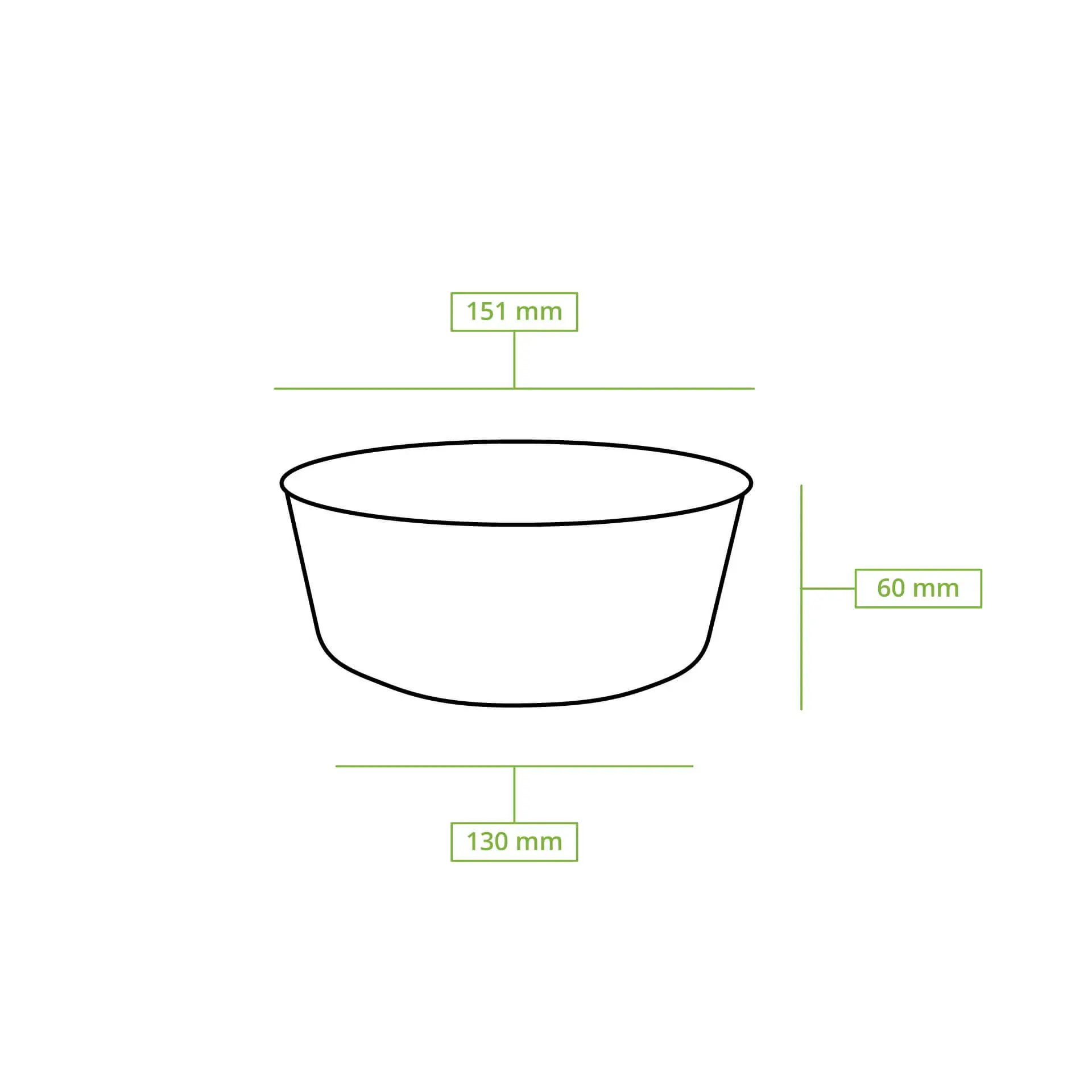 | 2 FÜR 1 | Mehrweg-Schalen "merways Bowl" 650 ml, Ø 150 mm, Karamell / braun