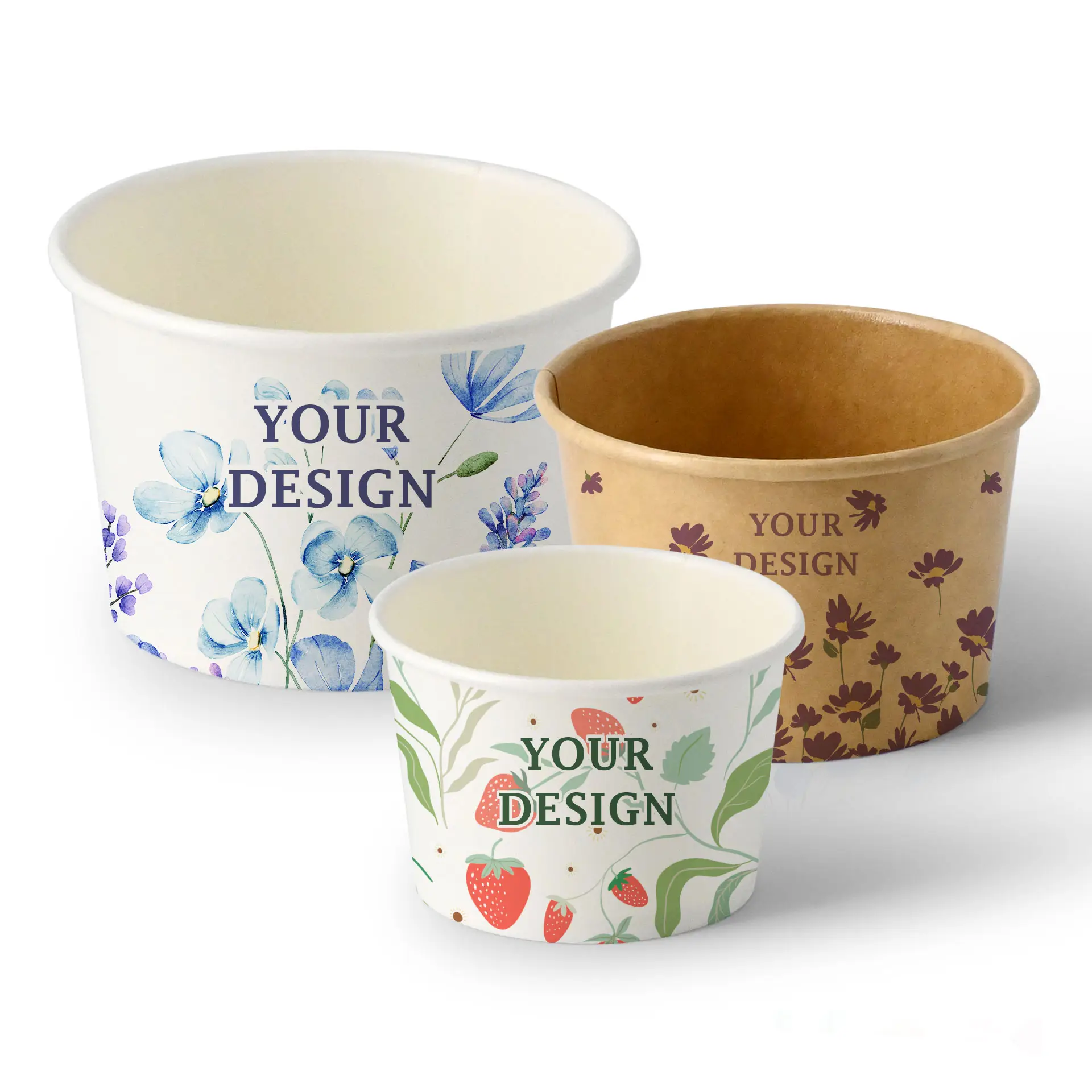 Custom printed ice cream cups – Ice cream cups with logo
