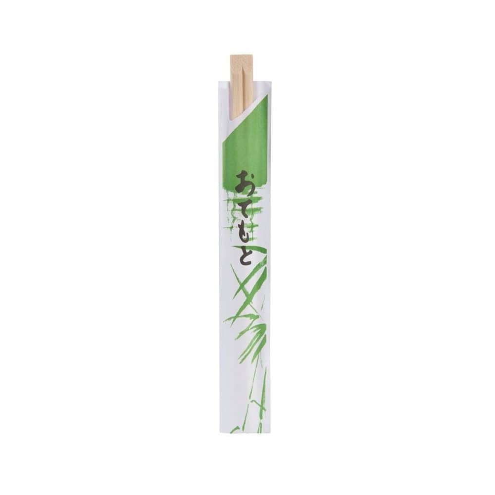 Bambus-Essstäbchen 20 cm, Papierhülle, einzeln verpackt
