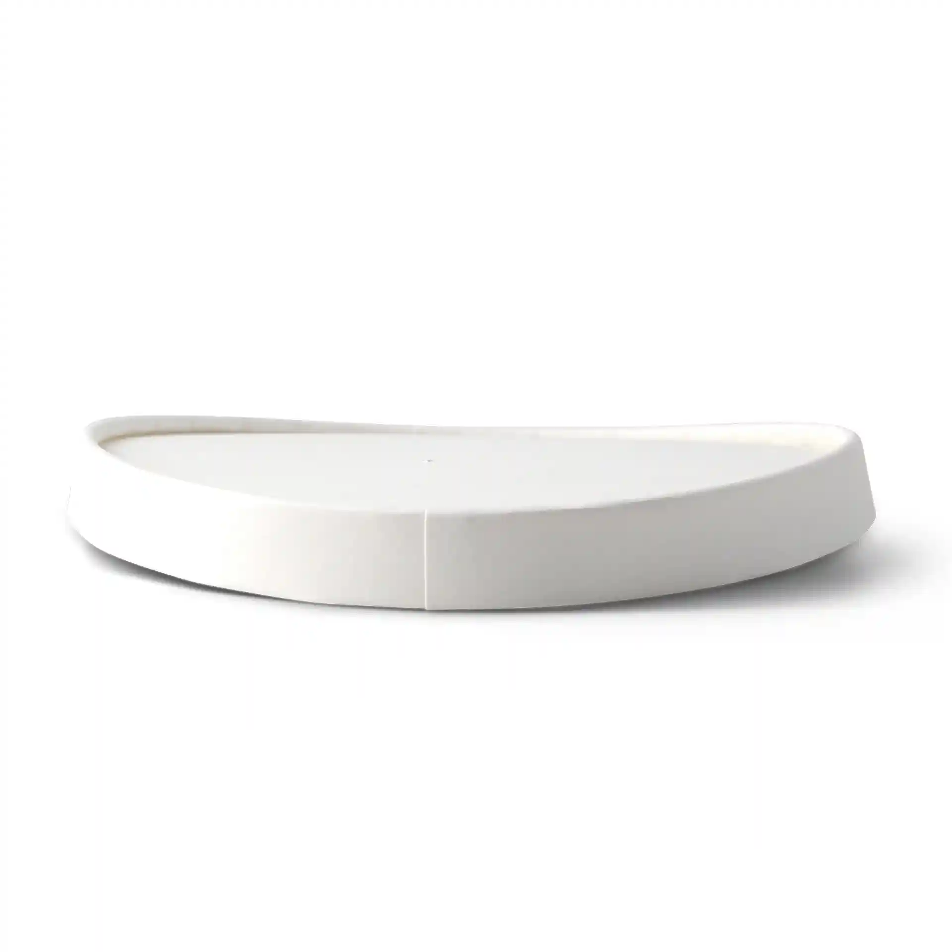 White round cardboard membrane lid with a diameter of 150 mm and a height of 17 mm.