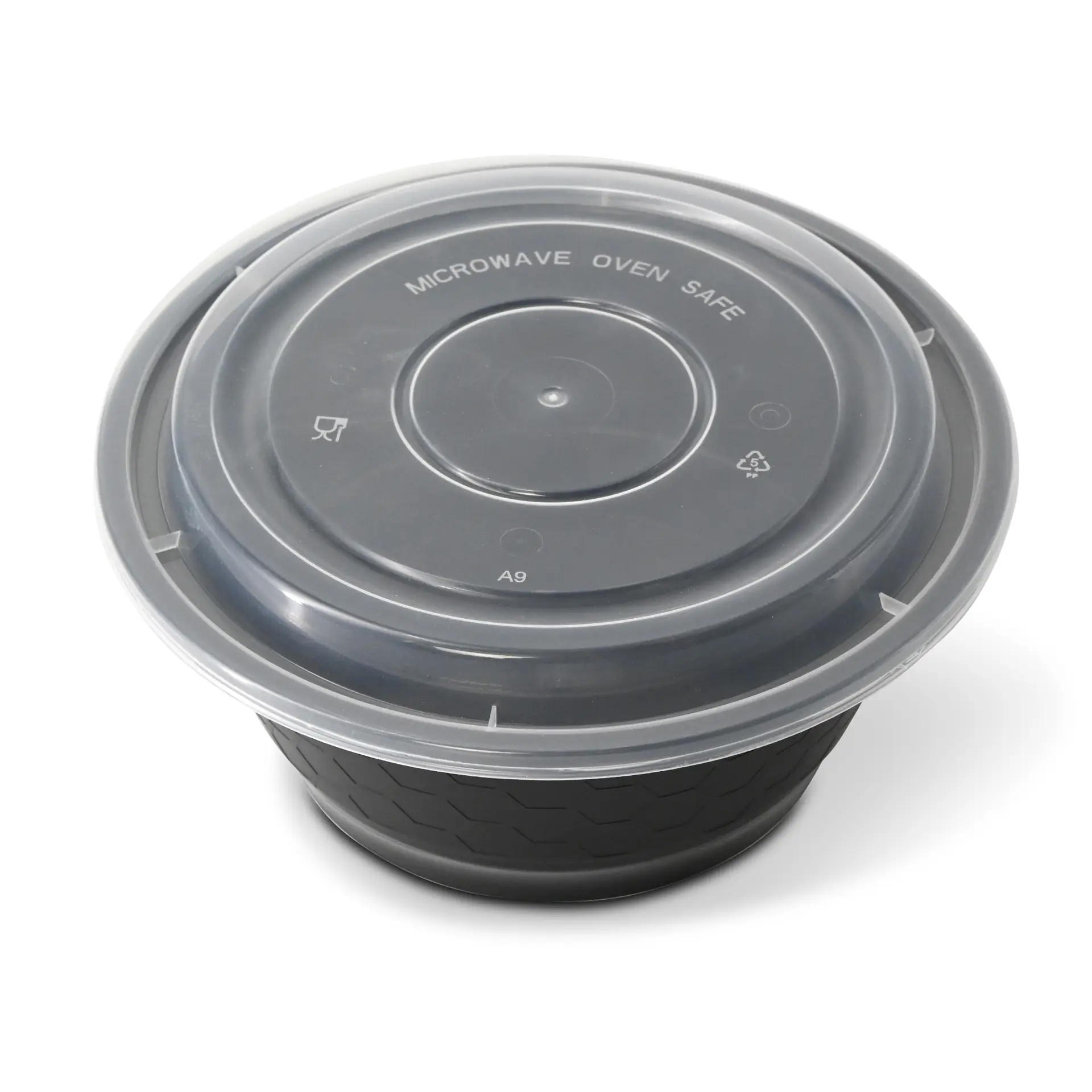 Reusable lid made of PP, round, transparent