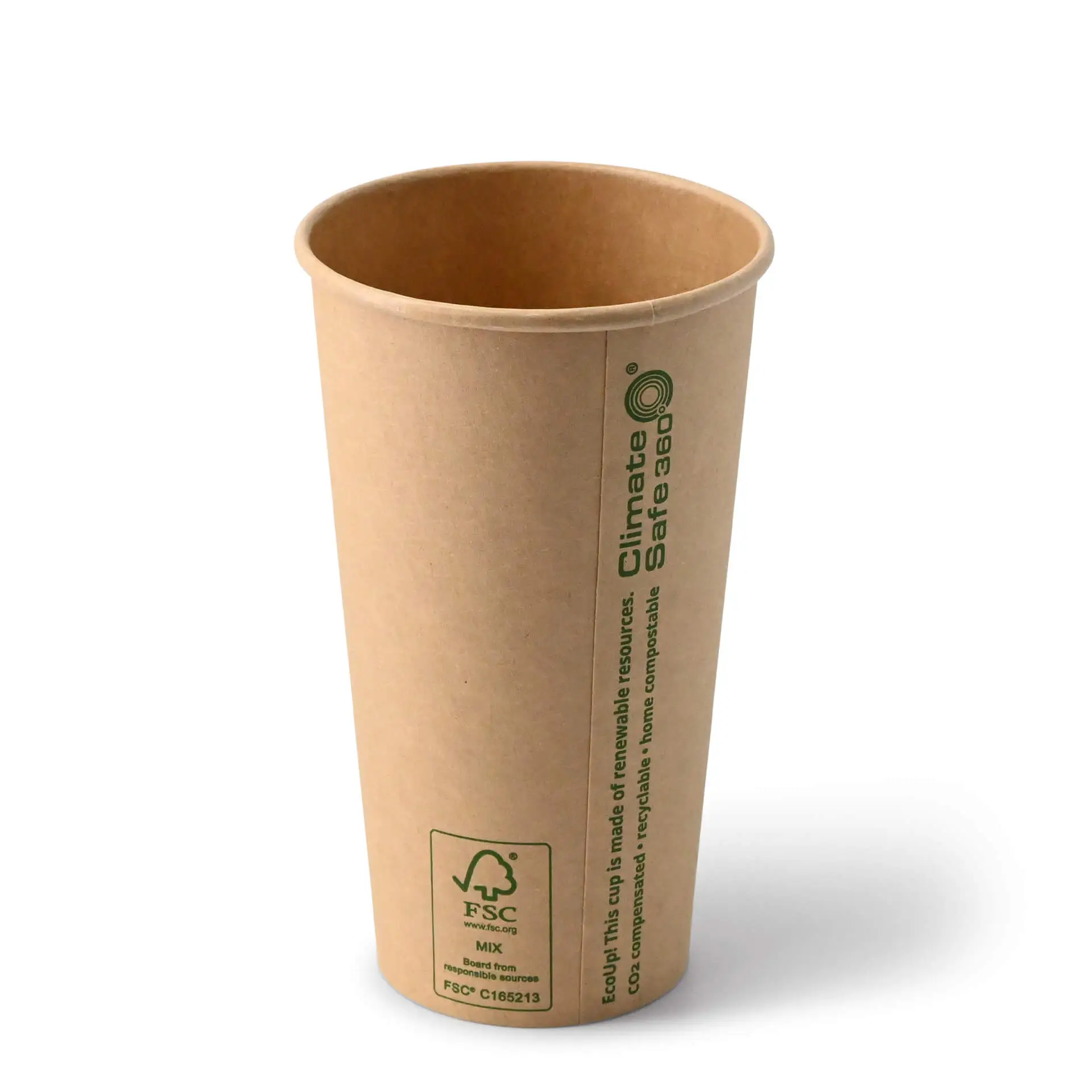 20 oz Paper cups single wall, Ø 90 mm, kraft dhd04550-pappbecher-500-ml-20-oz-90-mm-braun-2