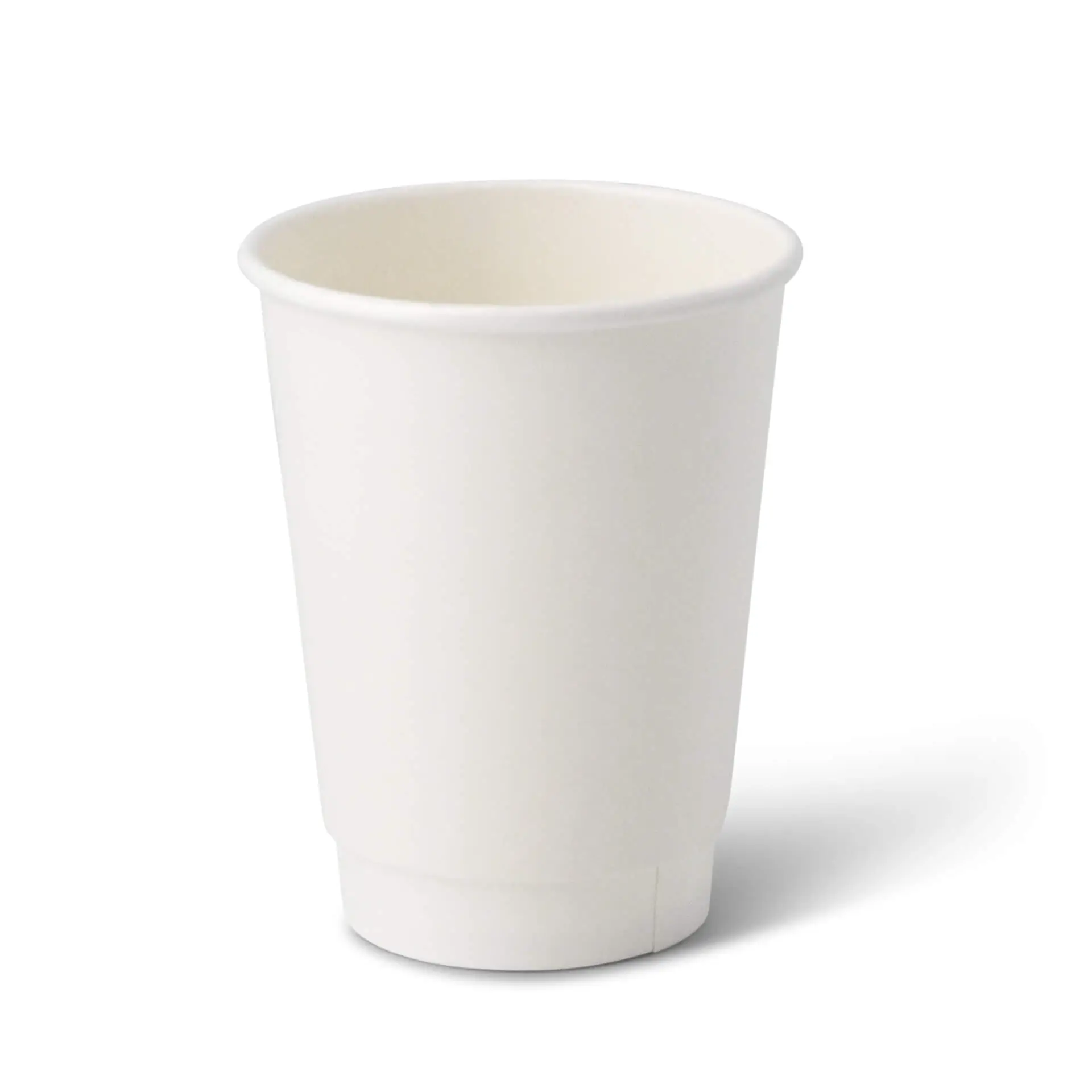 Kaffee to go Becher aus Pappe, doppelwandig, 300 ml / 12 oz, Ø 90 mm, weiß