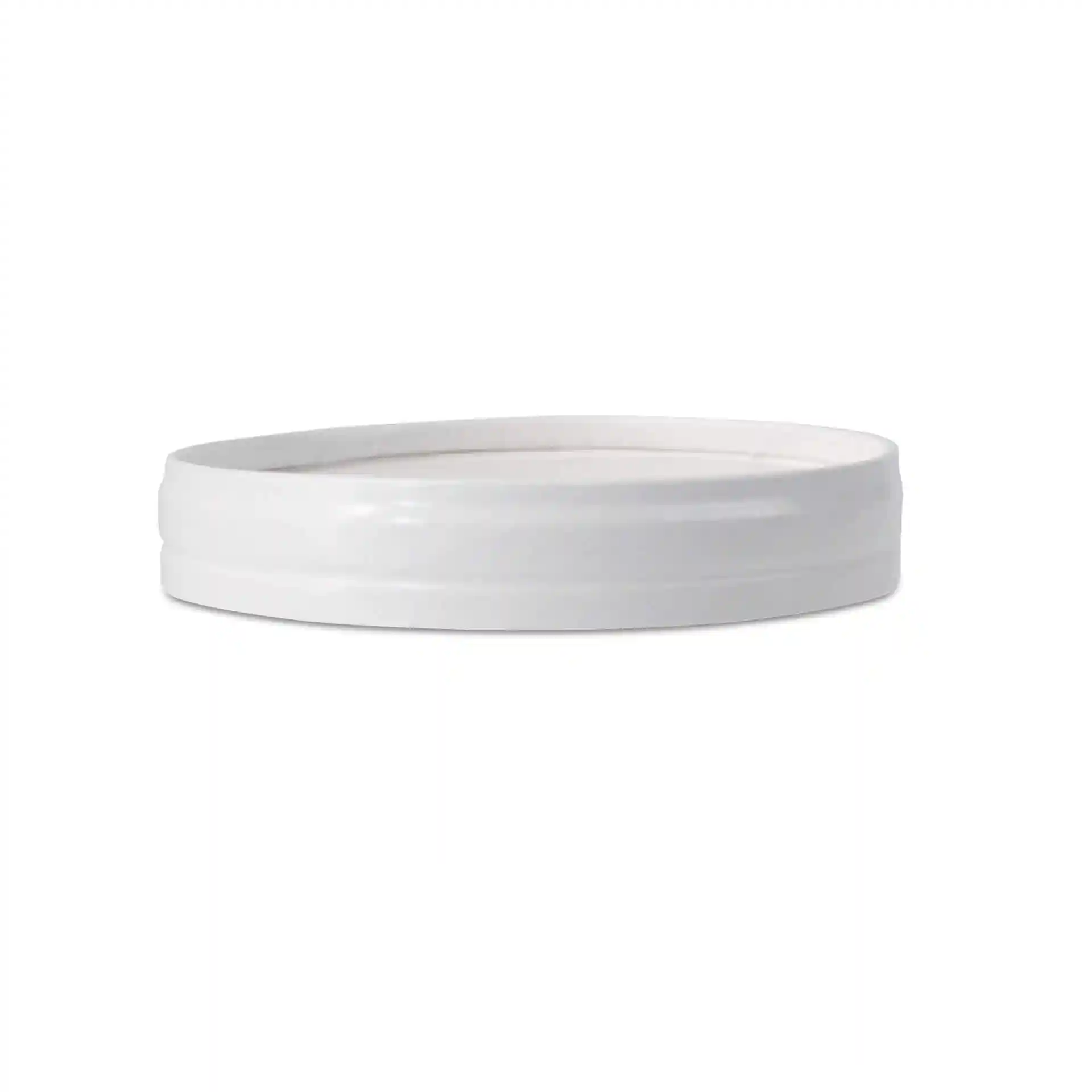 White round cardboard membrane lid with a diameter of 98 mm and a height of 17 mm.