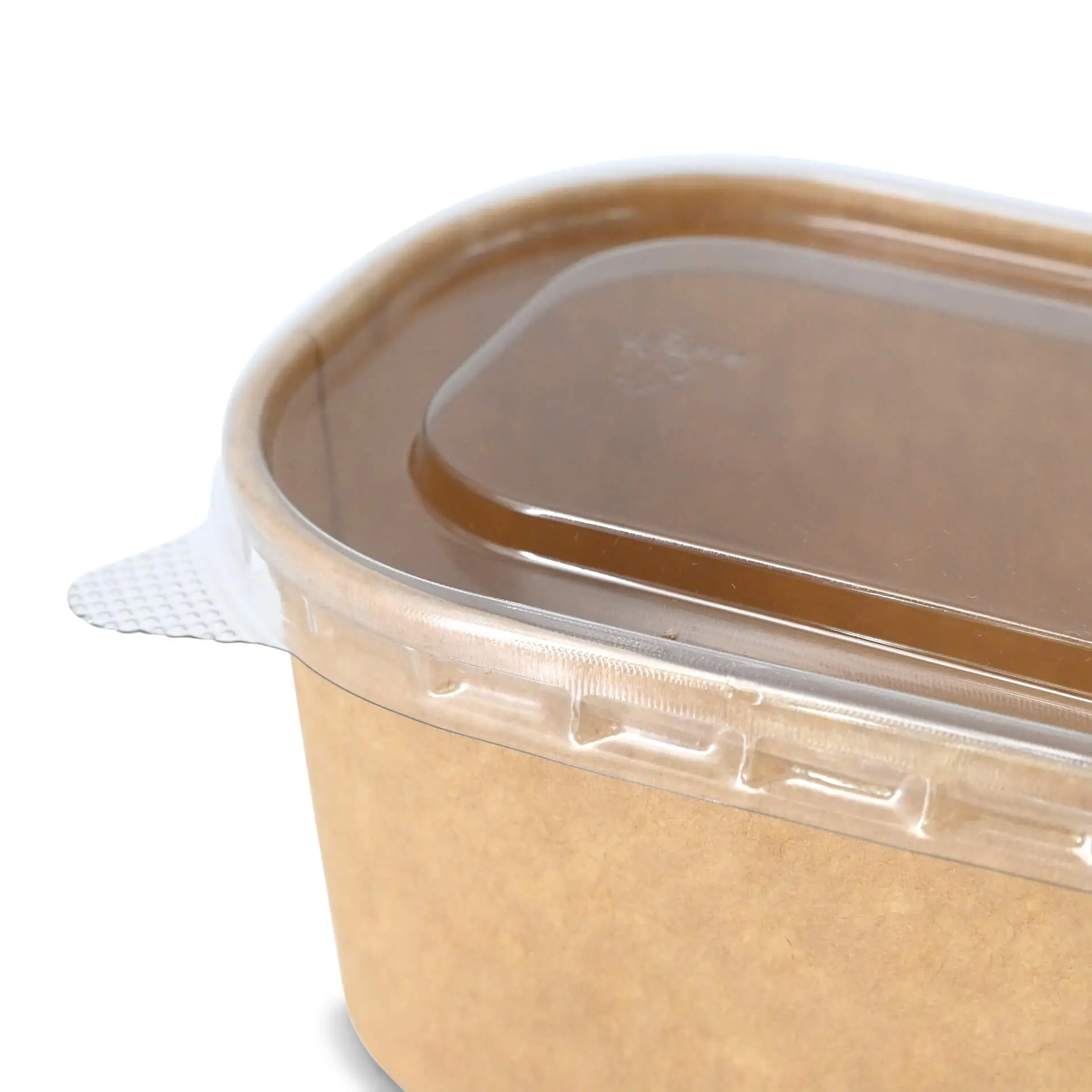 rPET lids 11 x 8 cm, clear, rectangular