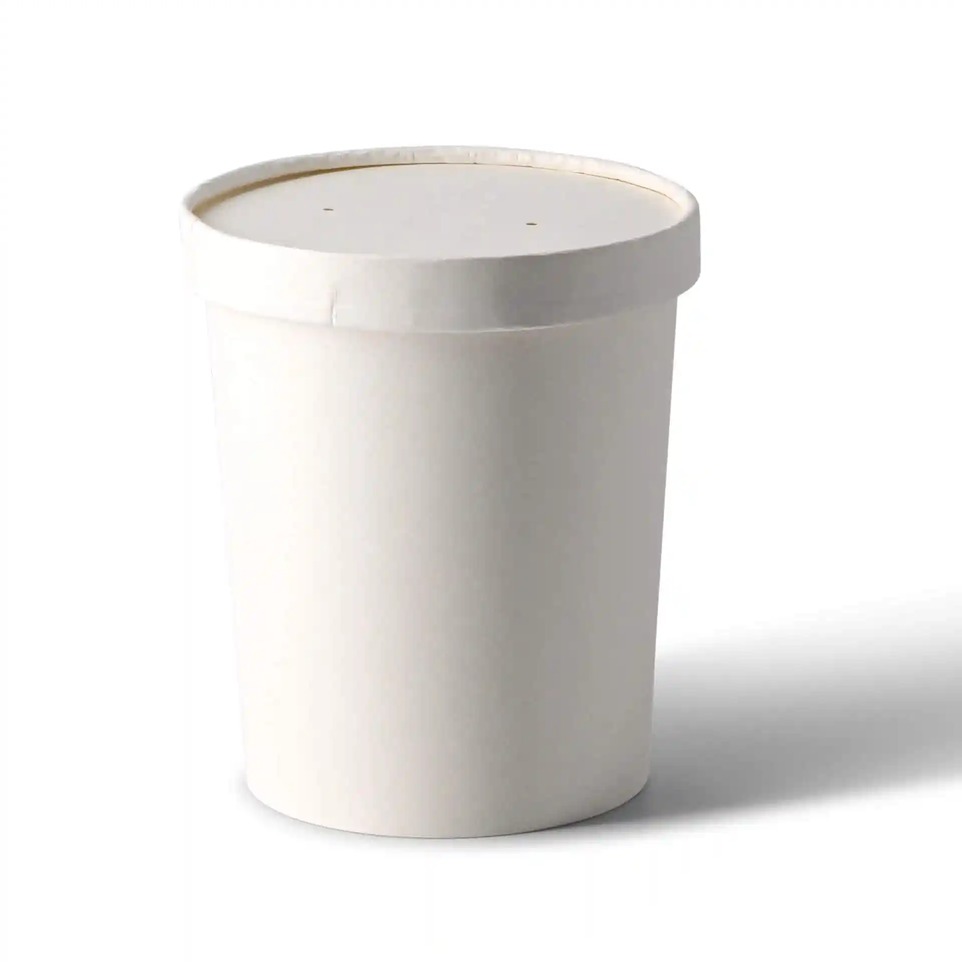 White round cardboard container with a lid, measuring 118 mm in diameter and 16 mm in height.