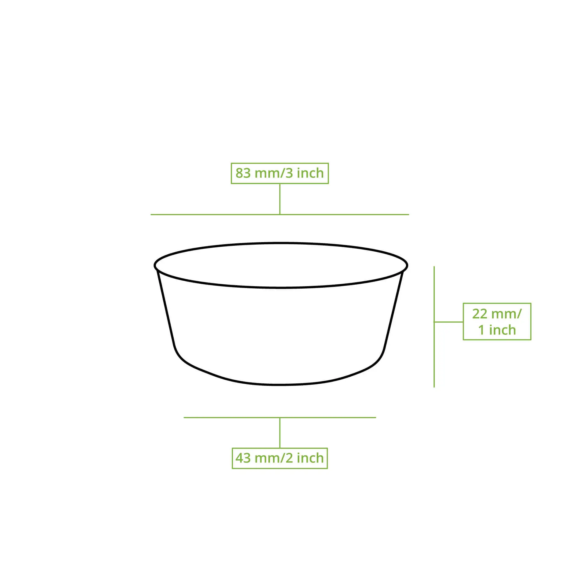 Palmblatt Schälchen "Palmware®" 80 ml, quadratisch Palmblatt Schälchen "Palmware®" 80 ml, quadratisch