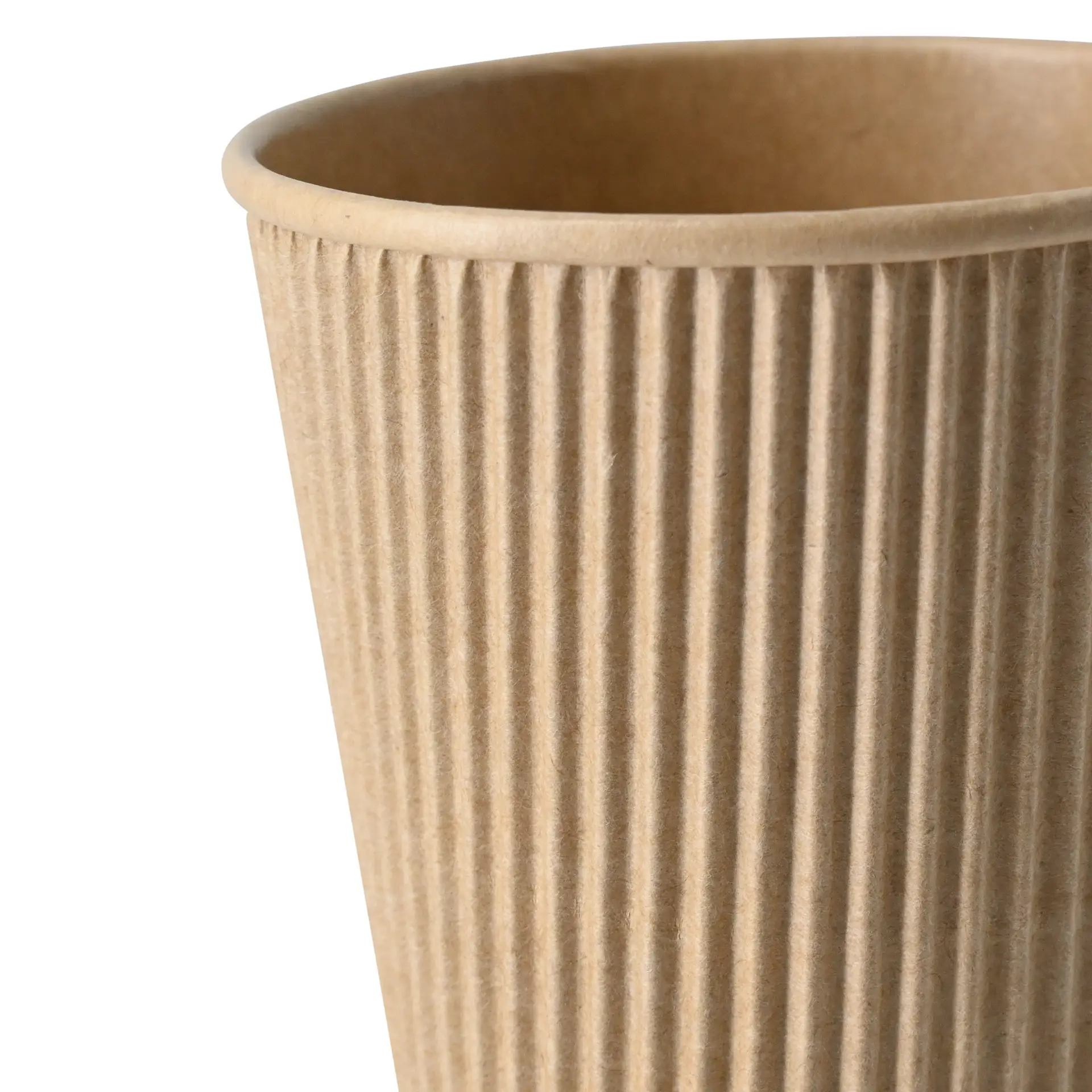 16 oz Takeaway coffee cups / Ripple cups, Ø 90 mm, kraft