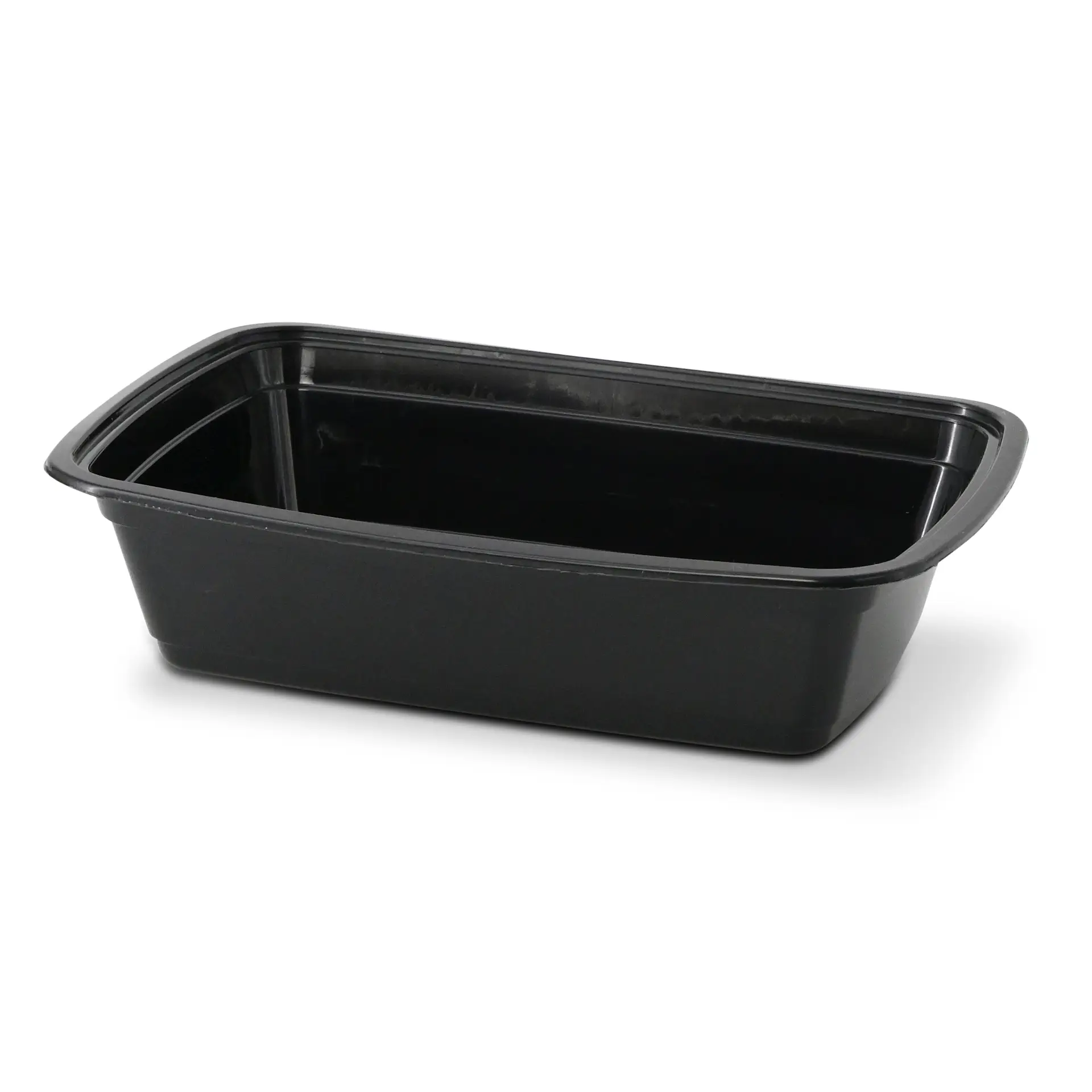Reusable container made of PP 1000 ml, rectangular, black