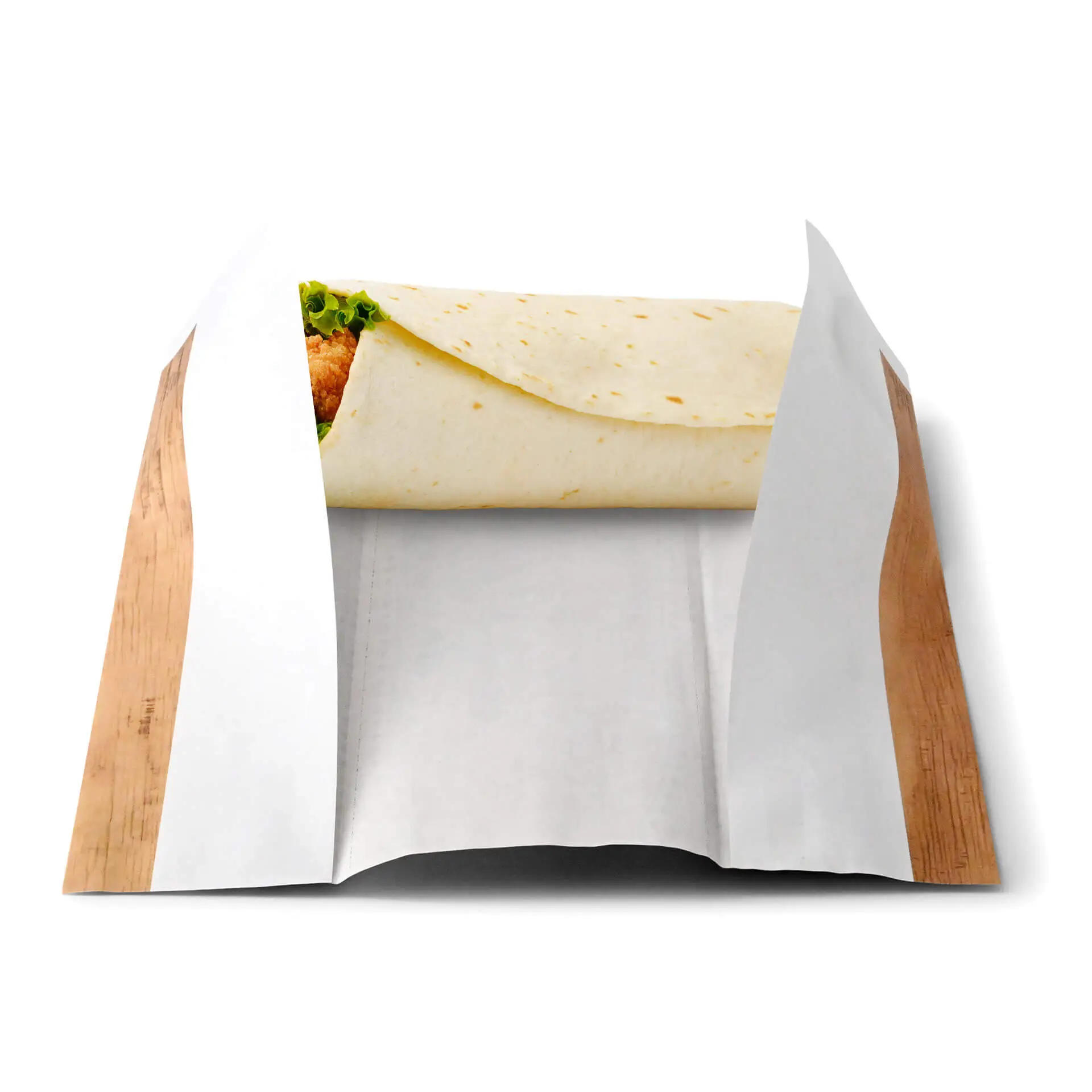 Wrap Papier S 10,5 x 30,5 cm, braun, vorgefaltet