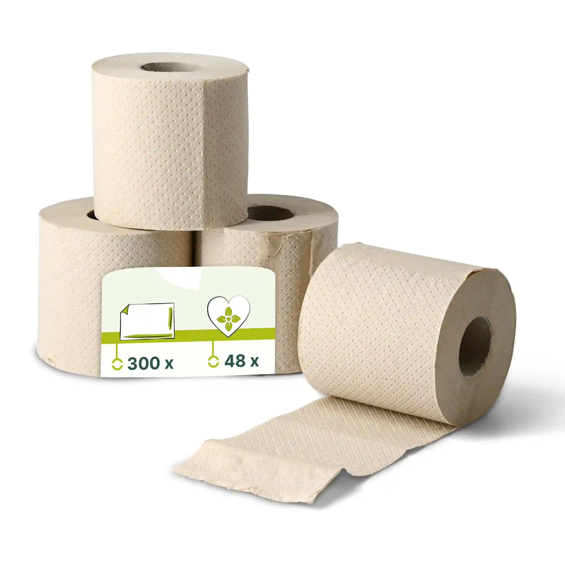 Toilettenpapier (2-lagig, 300 Blatt)