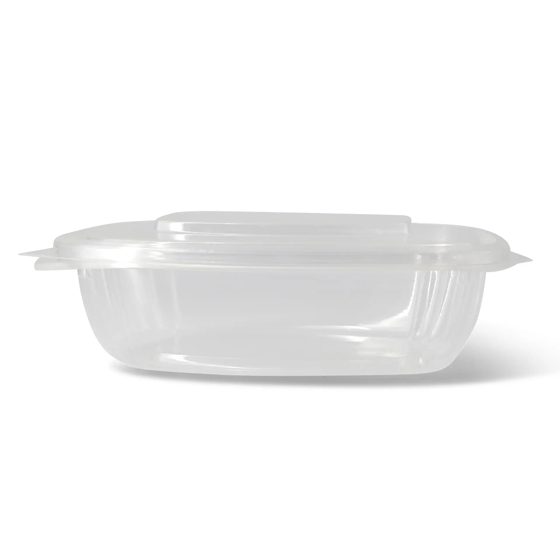 PLA-Feinkost-Schalen 750 ml, Klappdeckel, rechteckig