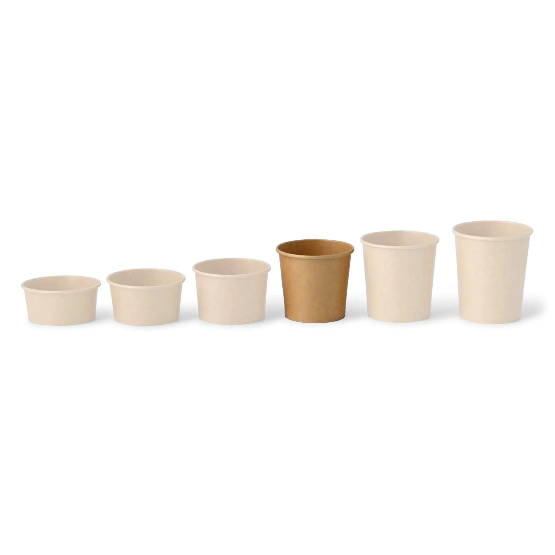 10 oz, max. 12 oz Paper Ice Cream Tubs L, Ø 92 mm, brown
