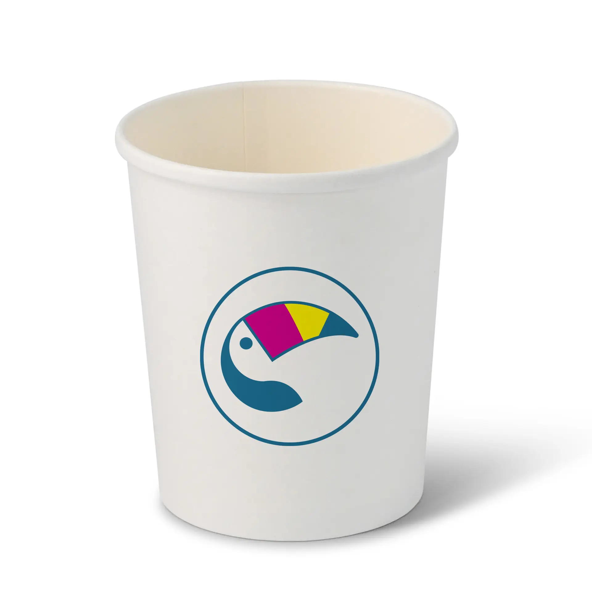 Soup cup to go printed, white, 800 ml, Ø 115 mm, PE-coated