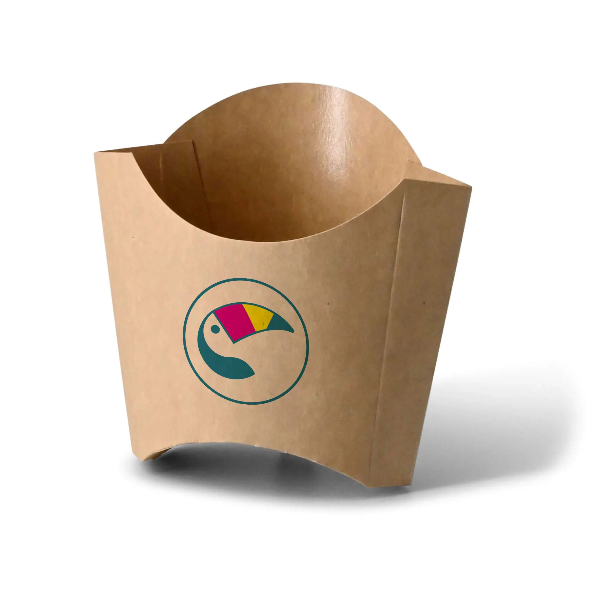 Custom printed fries scoops, 8.5 x 5 x 9.5 cm, water-based coating