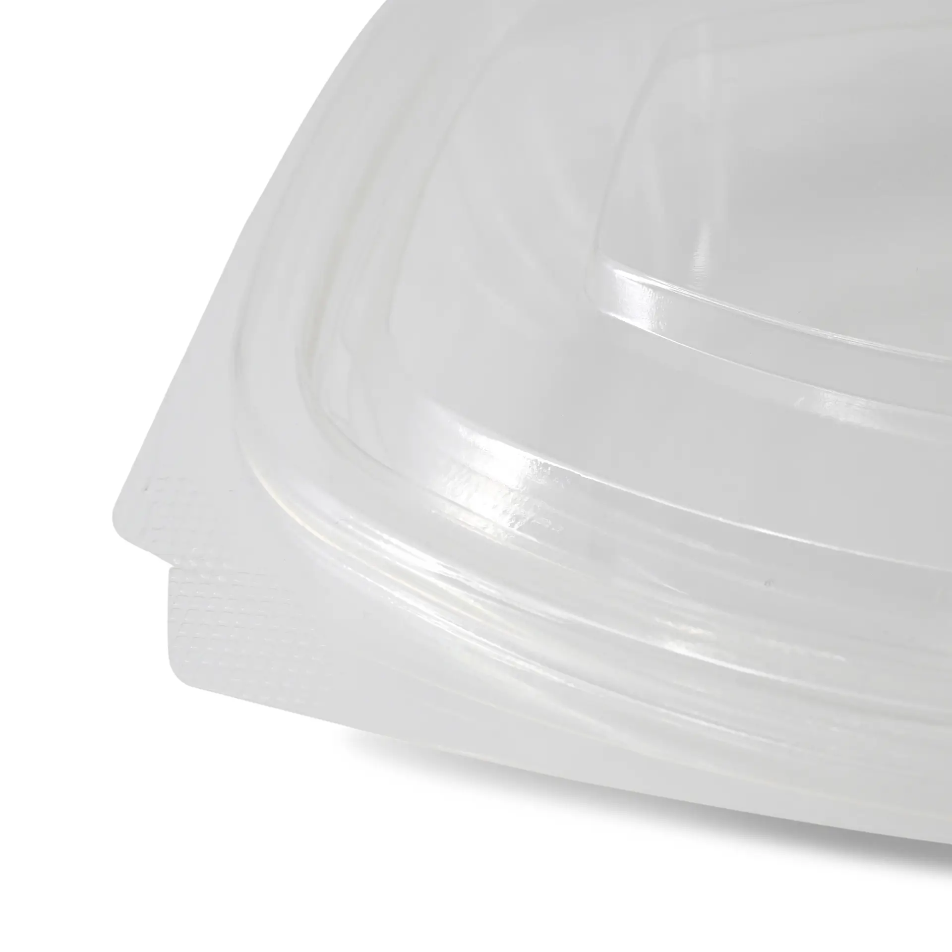 PLA-Feinkost-Schalen 250 ml, Klappdeckel, rechteckig