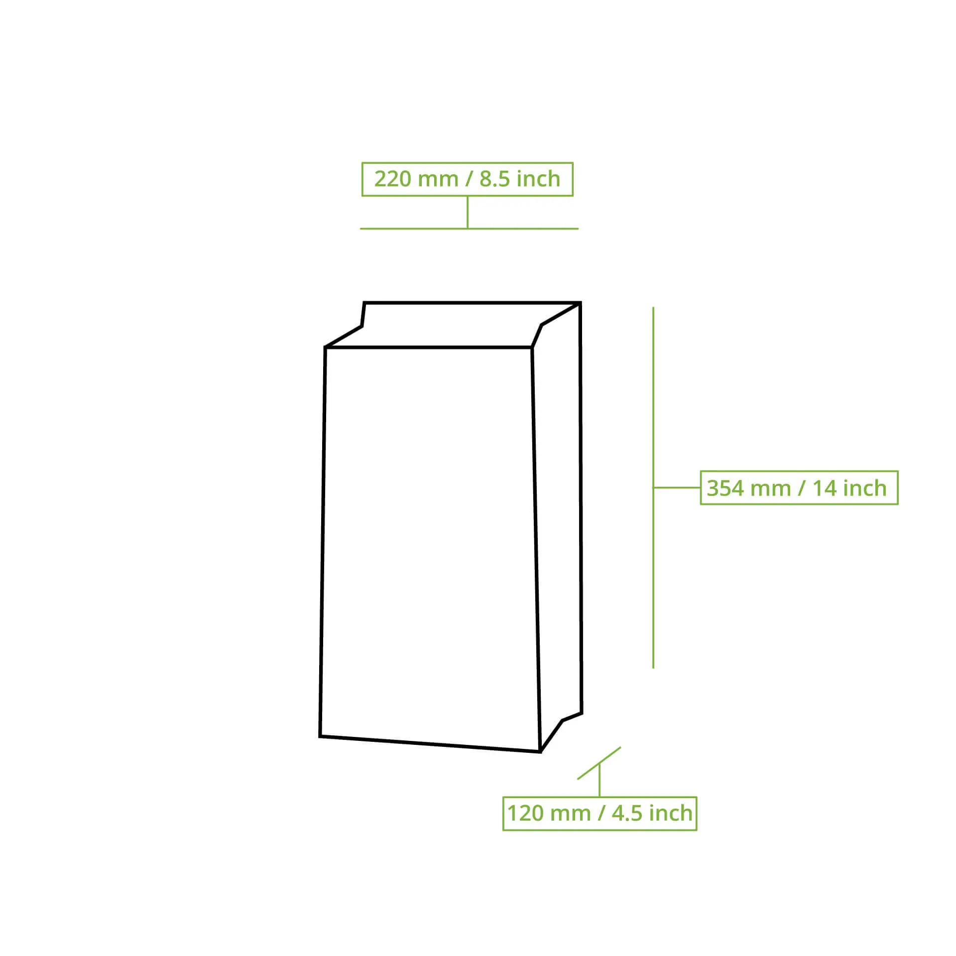 Shopping bags M 22 x 12 x 36 cm, kraft dse02310-papiertaschen-m-ohne-henkel-22-x-12-x-36-cm-braun-8