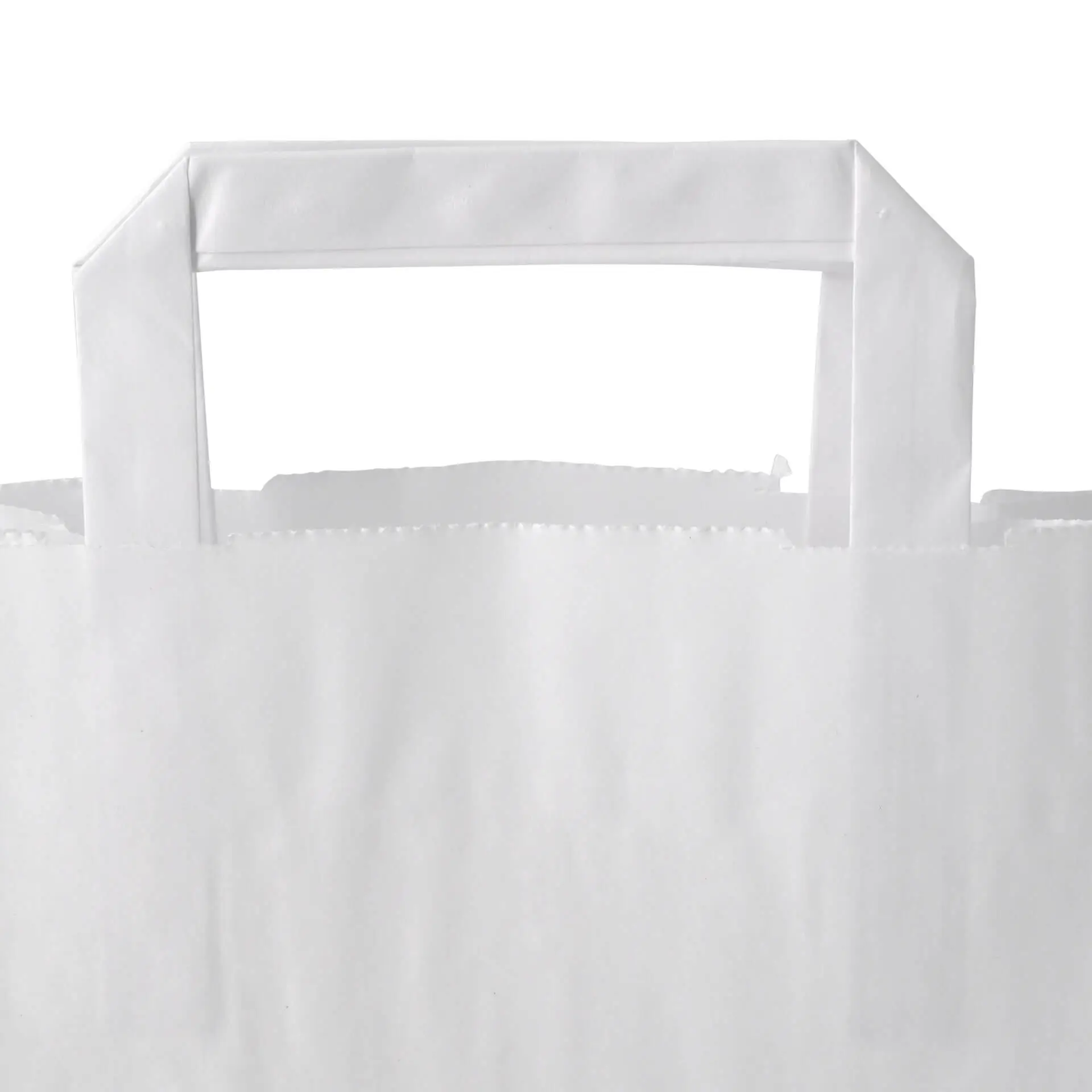 Tragetaschen aus Kraftpapier S, 18 x 8 x 22 cm, weiß