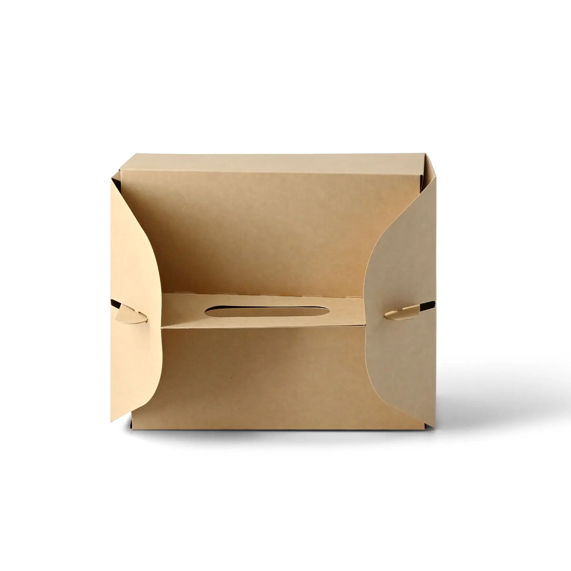 Cardboard pastry boxes with handle M, 21 x 17 x 9 cm, kraft, foldable dfc04220-kuchenbox-aus-pappe-mit-griff-m-21-x-16-x-9-cm-braun-faltbar-3