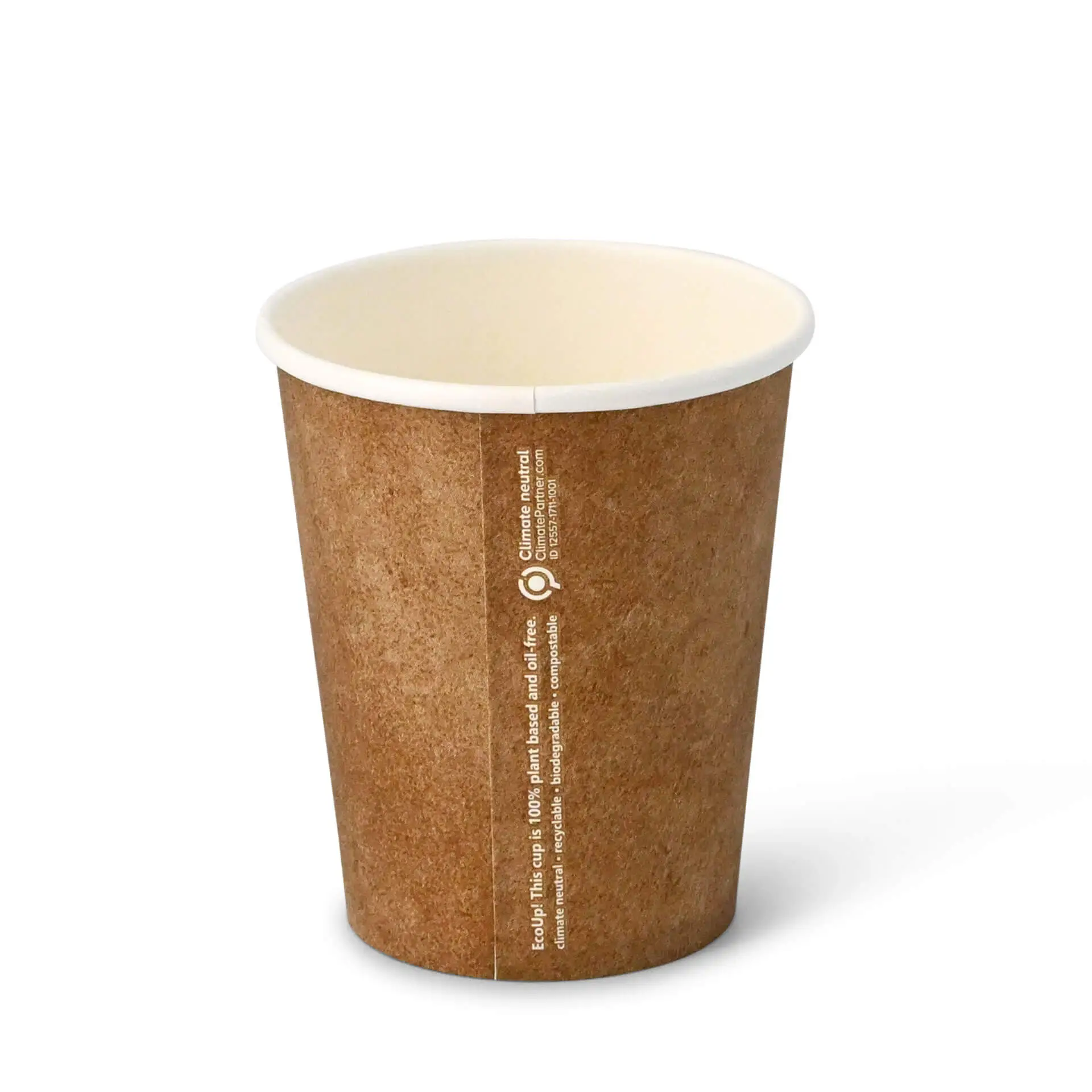 8 oz Paper cups single wall, Ø 80 mm, kraft dhd045261-pappbecher-200-ml-8-oz-80-mm-braun-innen-weiss-2