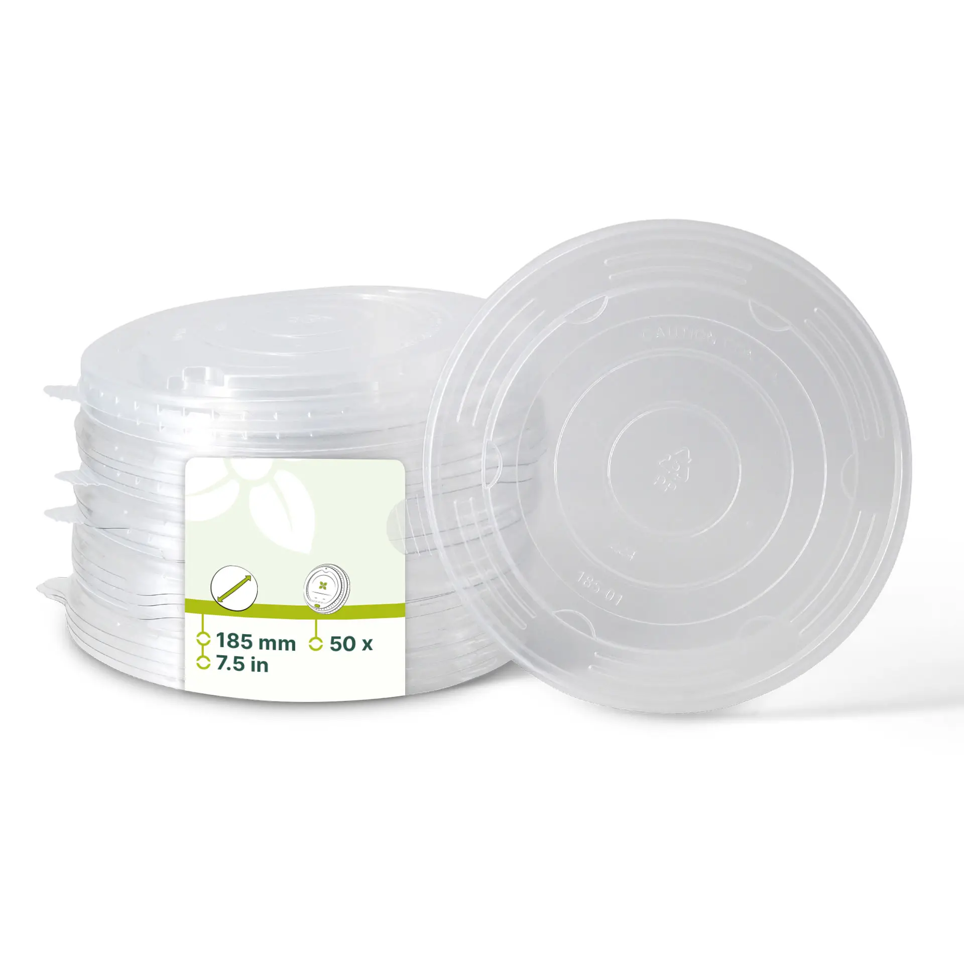 Cup lids PP Ø 185 mm, clear